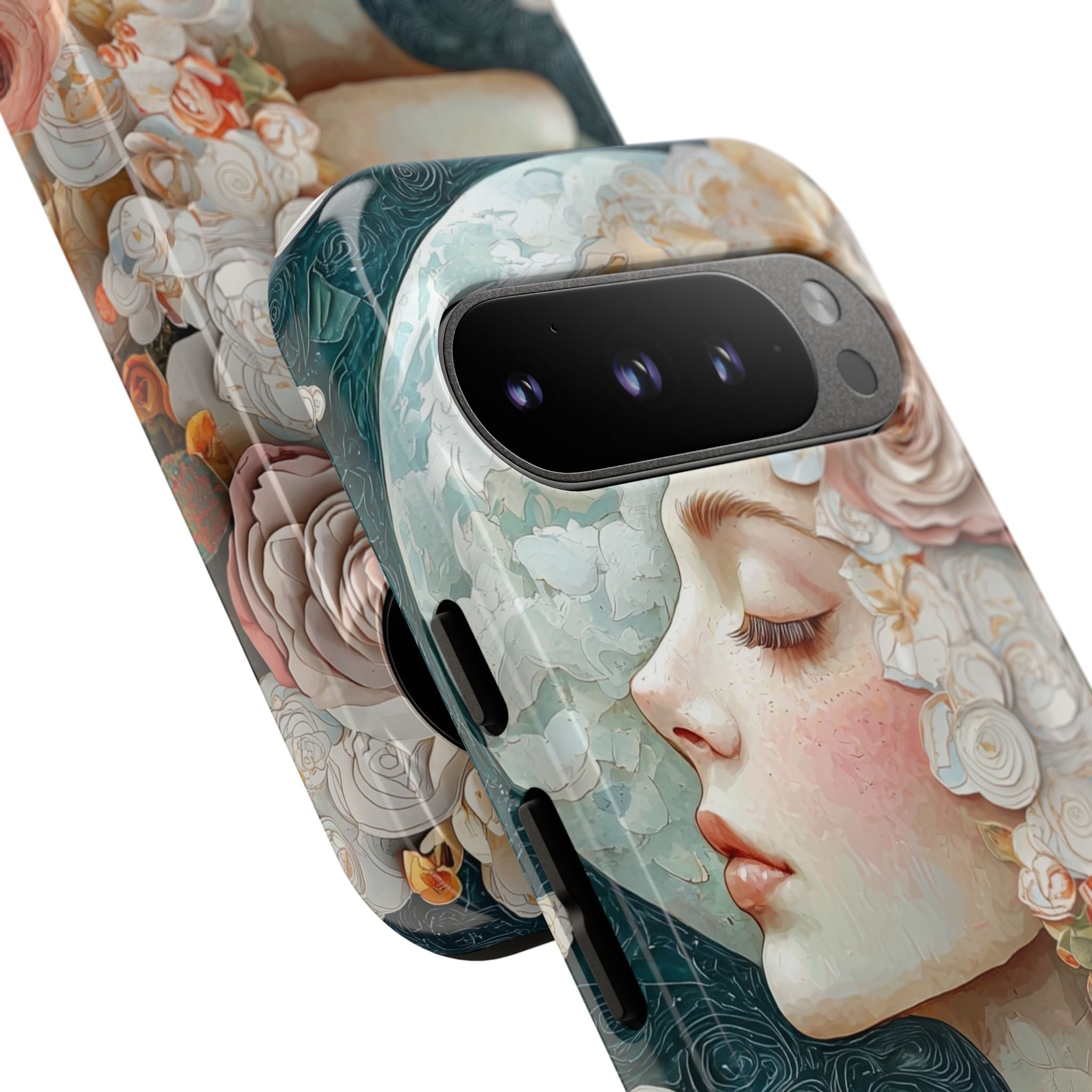 Moon Embraces Flowers - Google Pixel Case