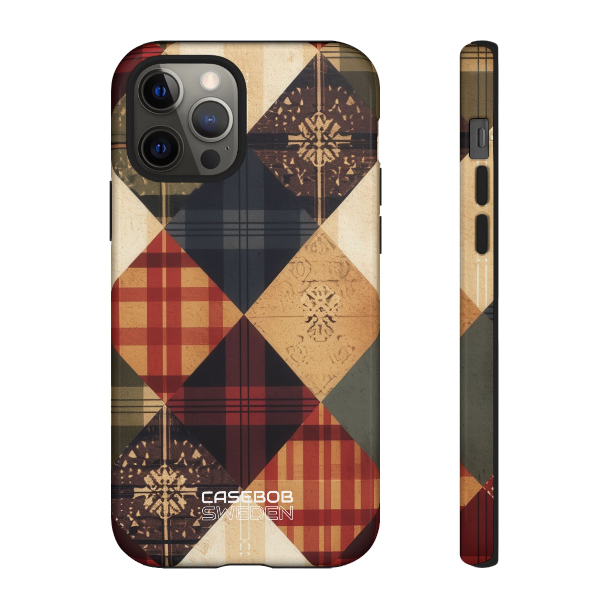 Rustic Quilt Charm iPhone 12 - Tough