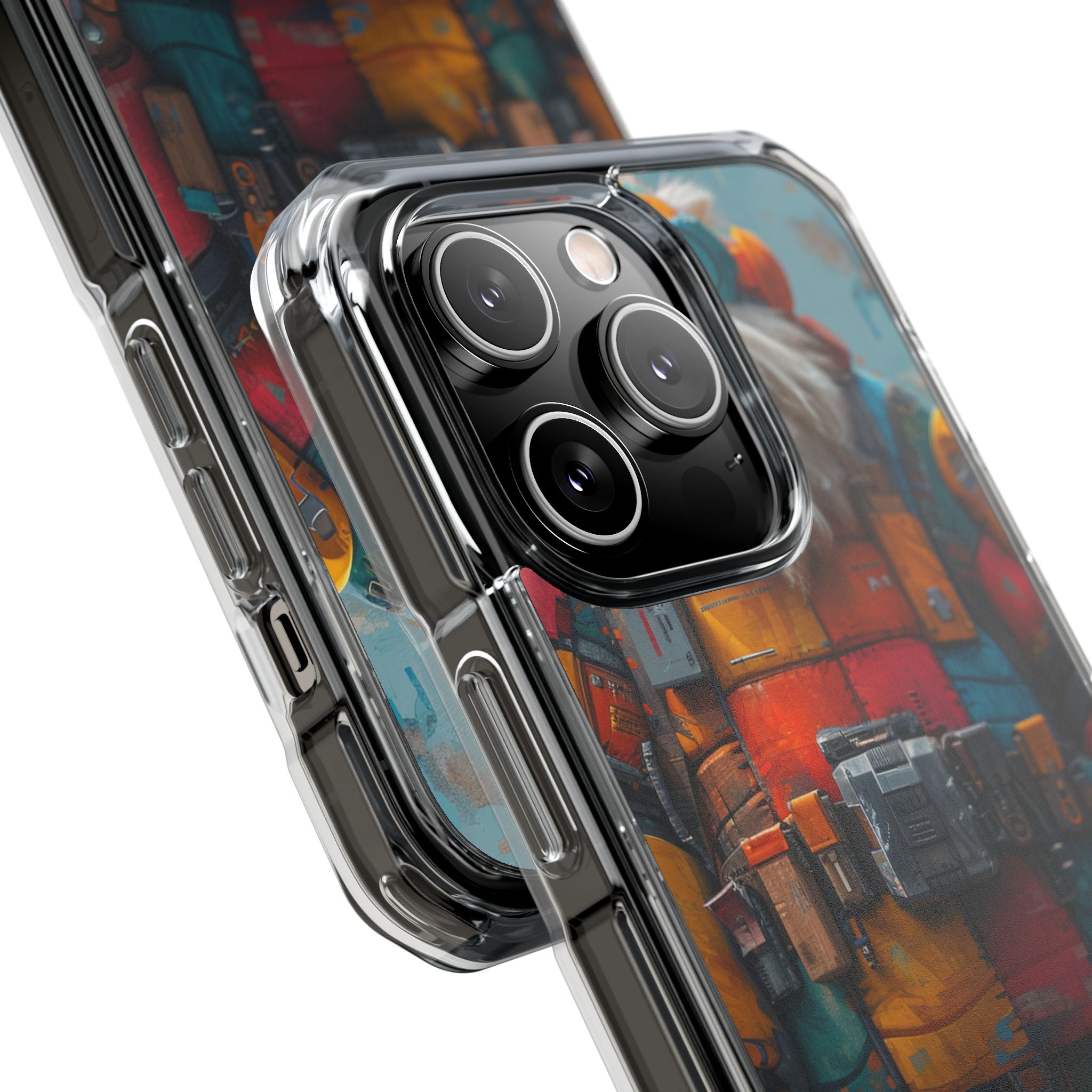 Whimsical Robot Wanderer iPhone 14 - Impact Clear+