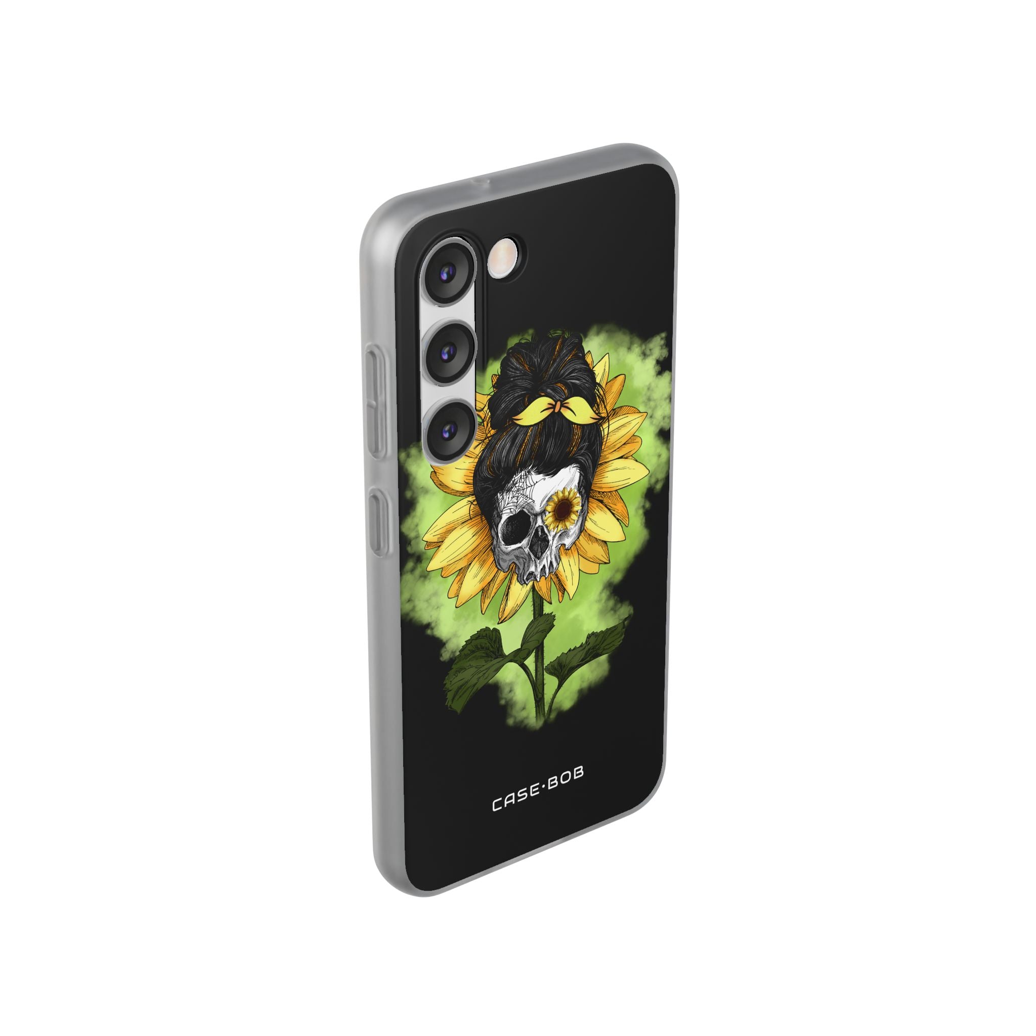 Sunflower Skull Samsung S23 Case - Soft