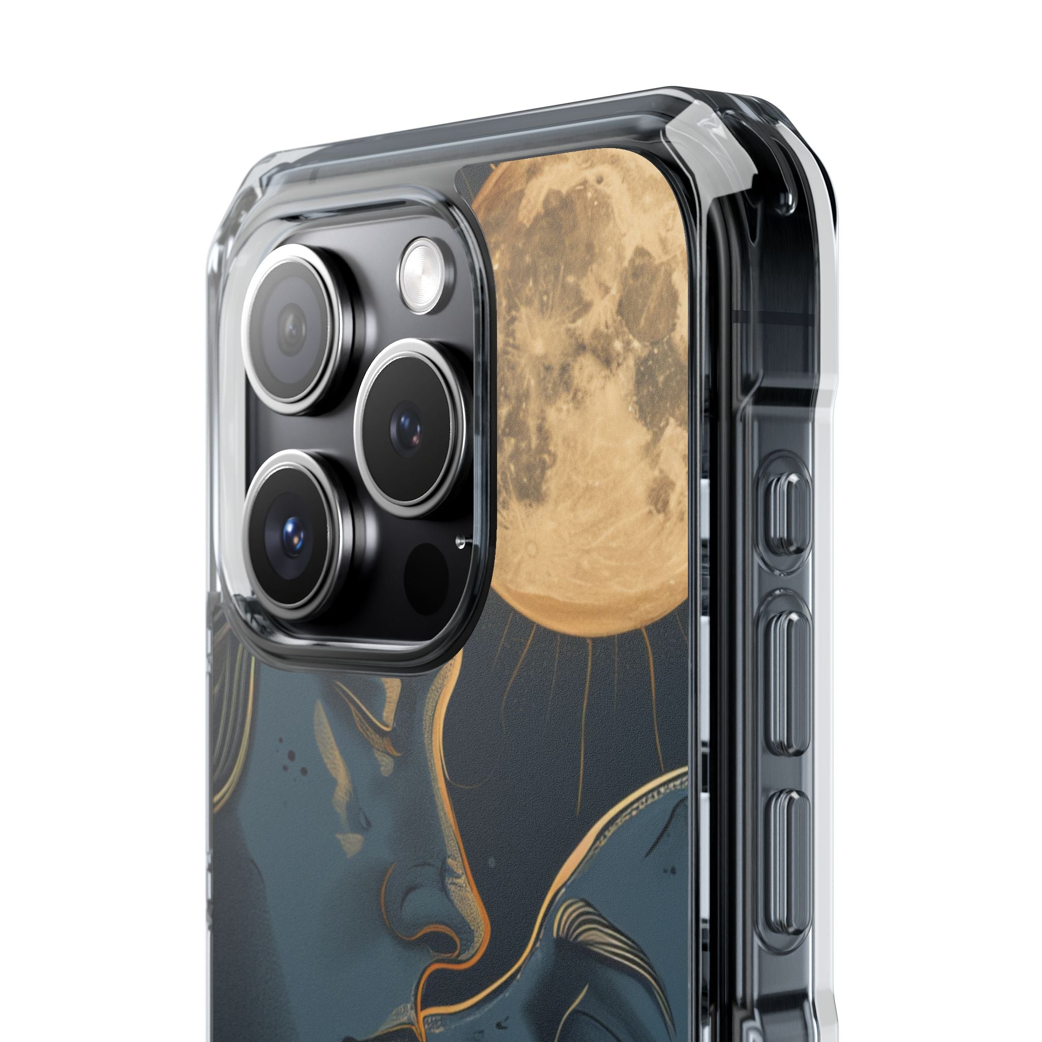 Moonlit Lovers Whisper iPhone 15 - Impact Clear+