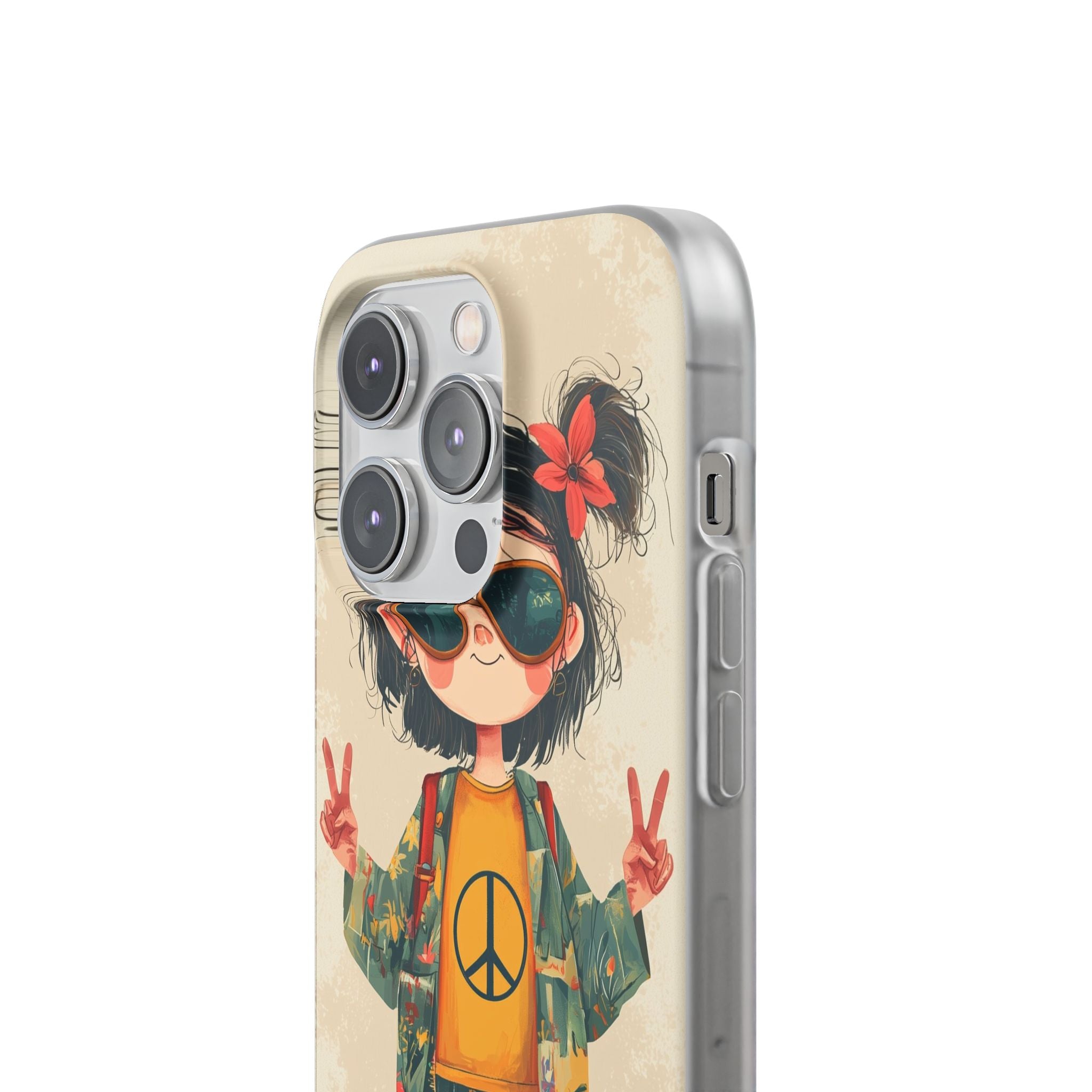 Peace Pigtails iPhone 14 Pro Case - Soft