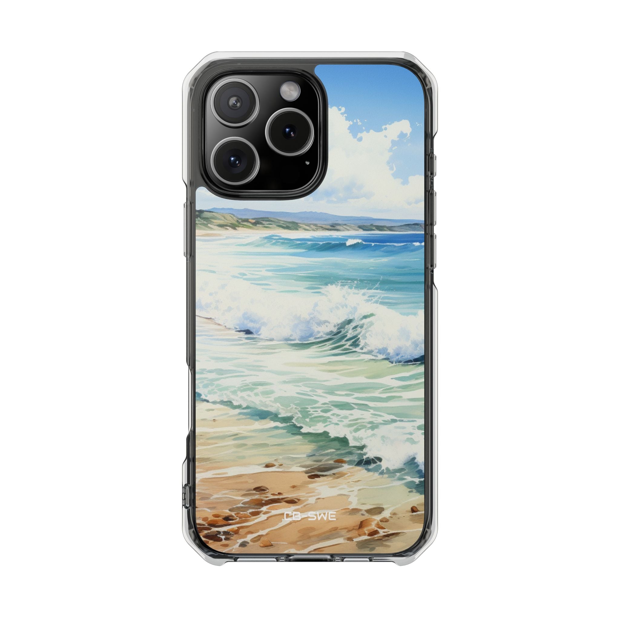 Serene Coastal Watercolors iPhone Case - Impact