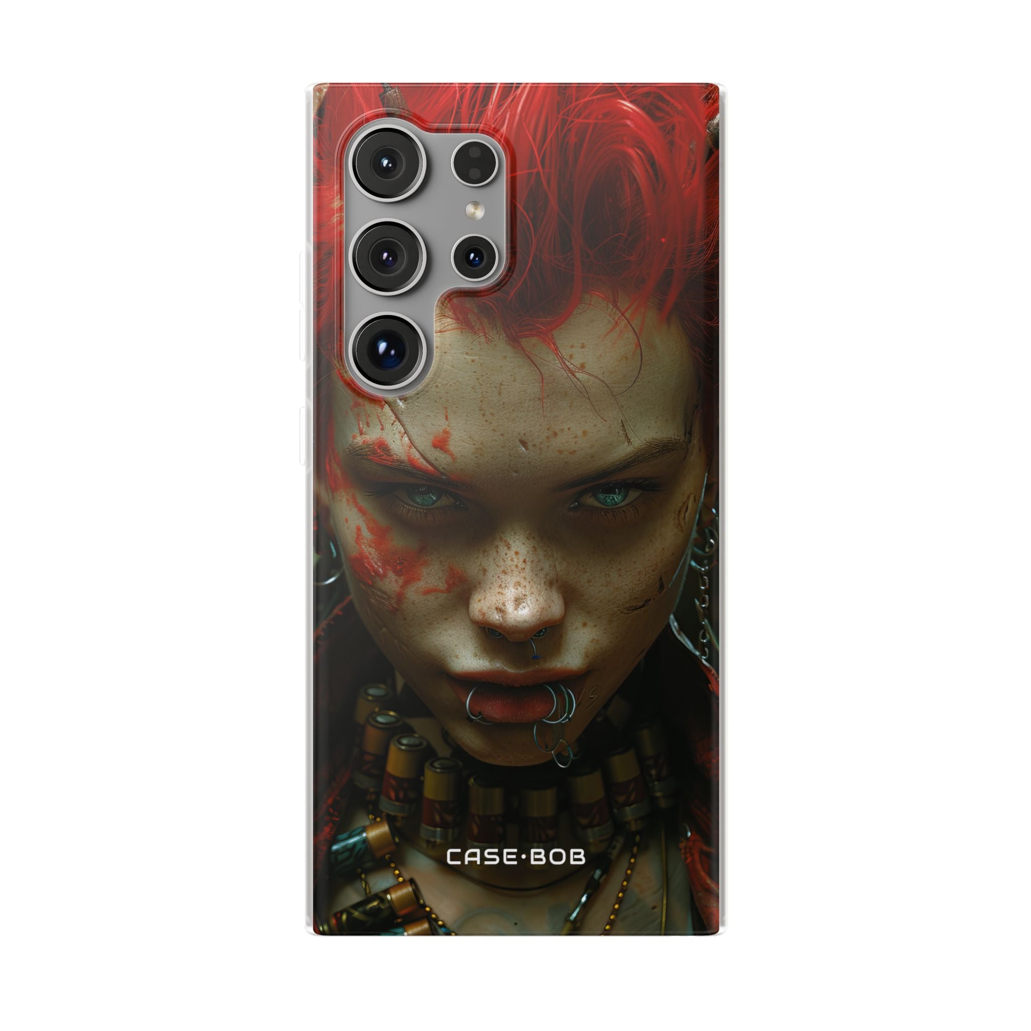 Red Spike Gaze Samsung S24 Ultra Case - Soft