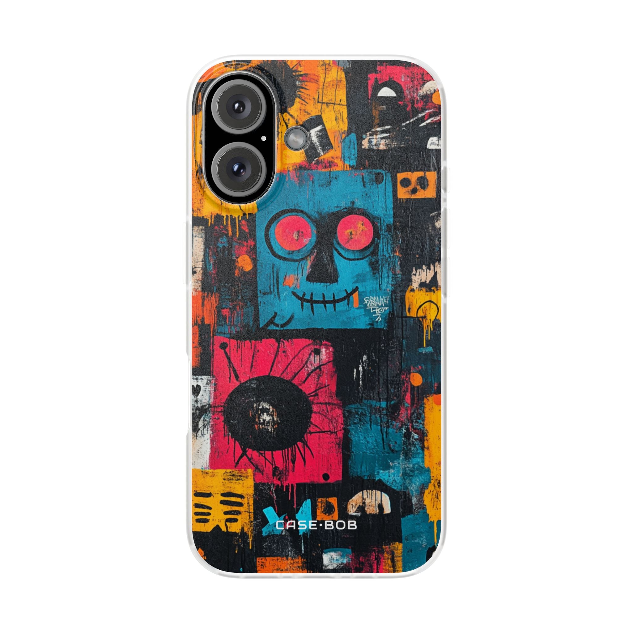 Blue Stitch Smile iPhone 16 Case - Soft