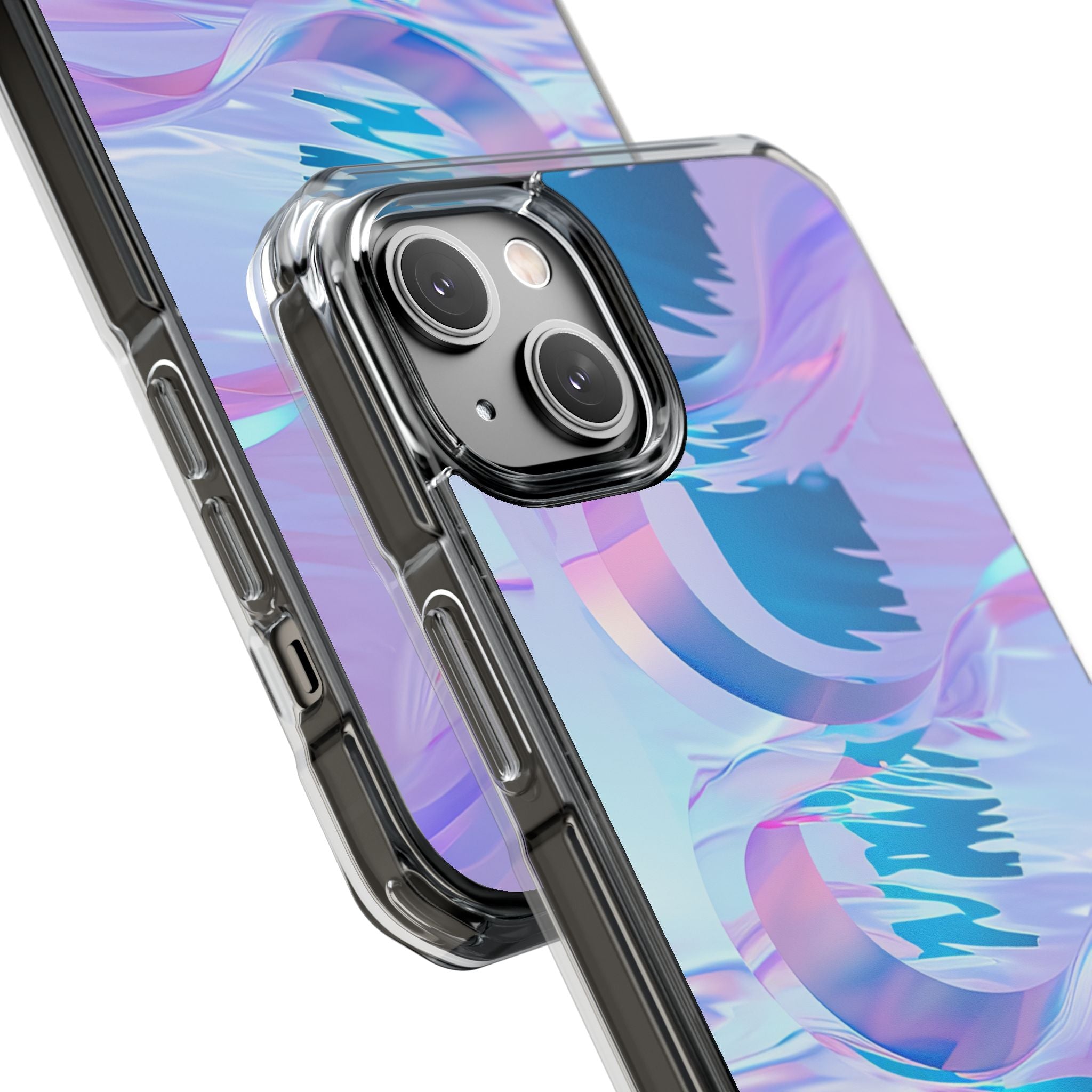 Iridescente Stromende Golven iPhone 14 - Impact Clear+
