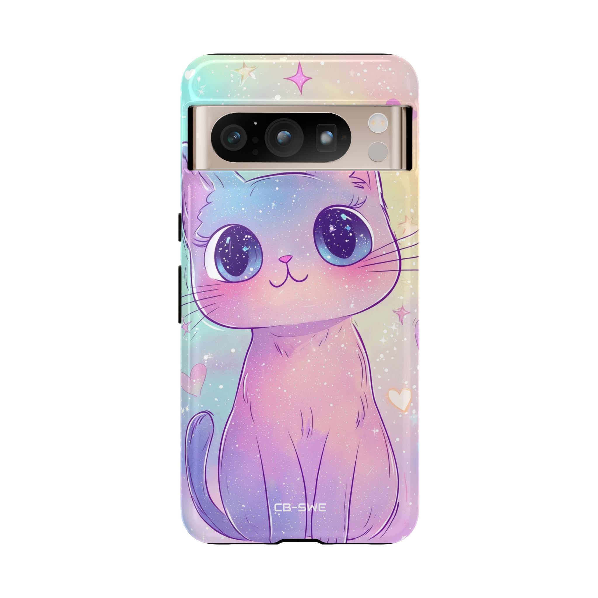 Sparkling Cat Smiles - Google Pixel Case