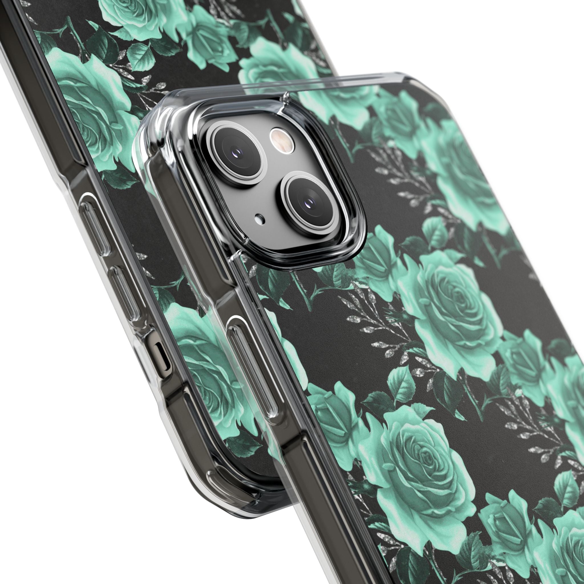 Turquoise Rose Symphony iPhone Case - Impact