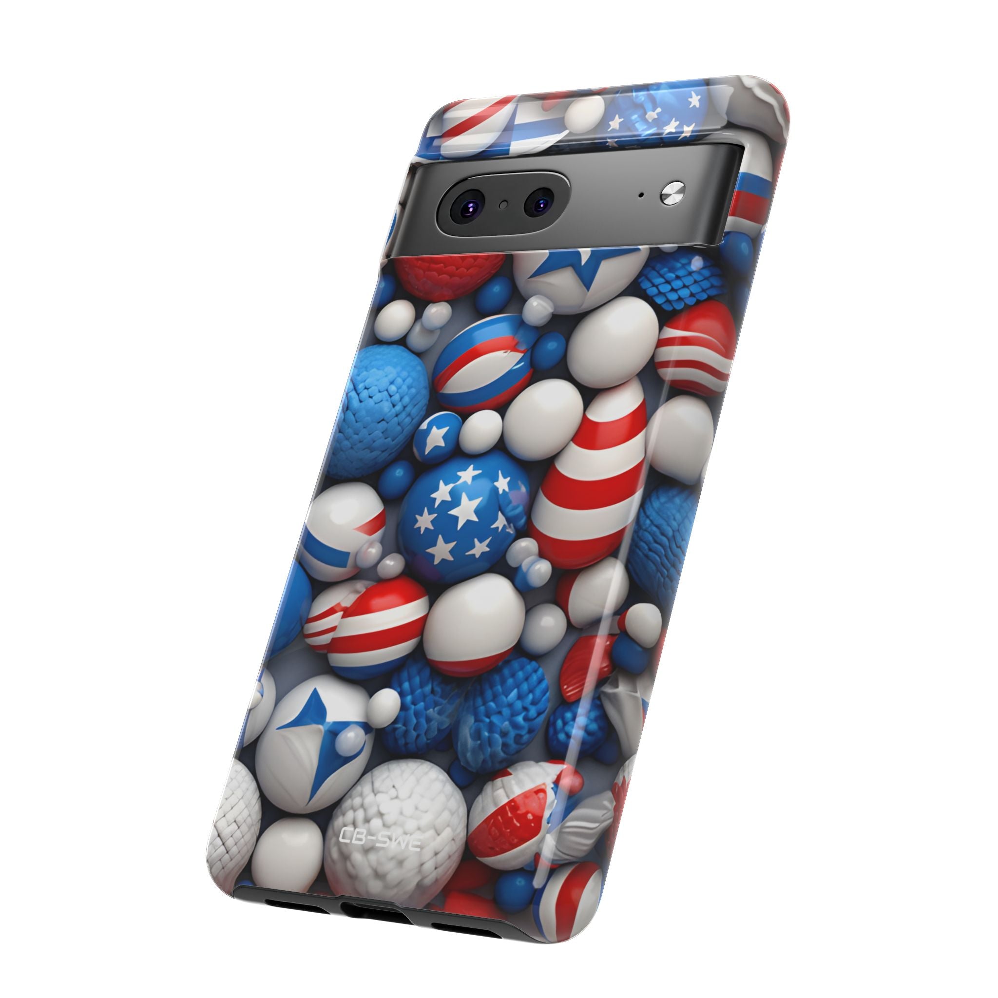 Festive Spheres Cluster - Google Pixel Case