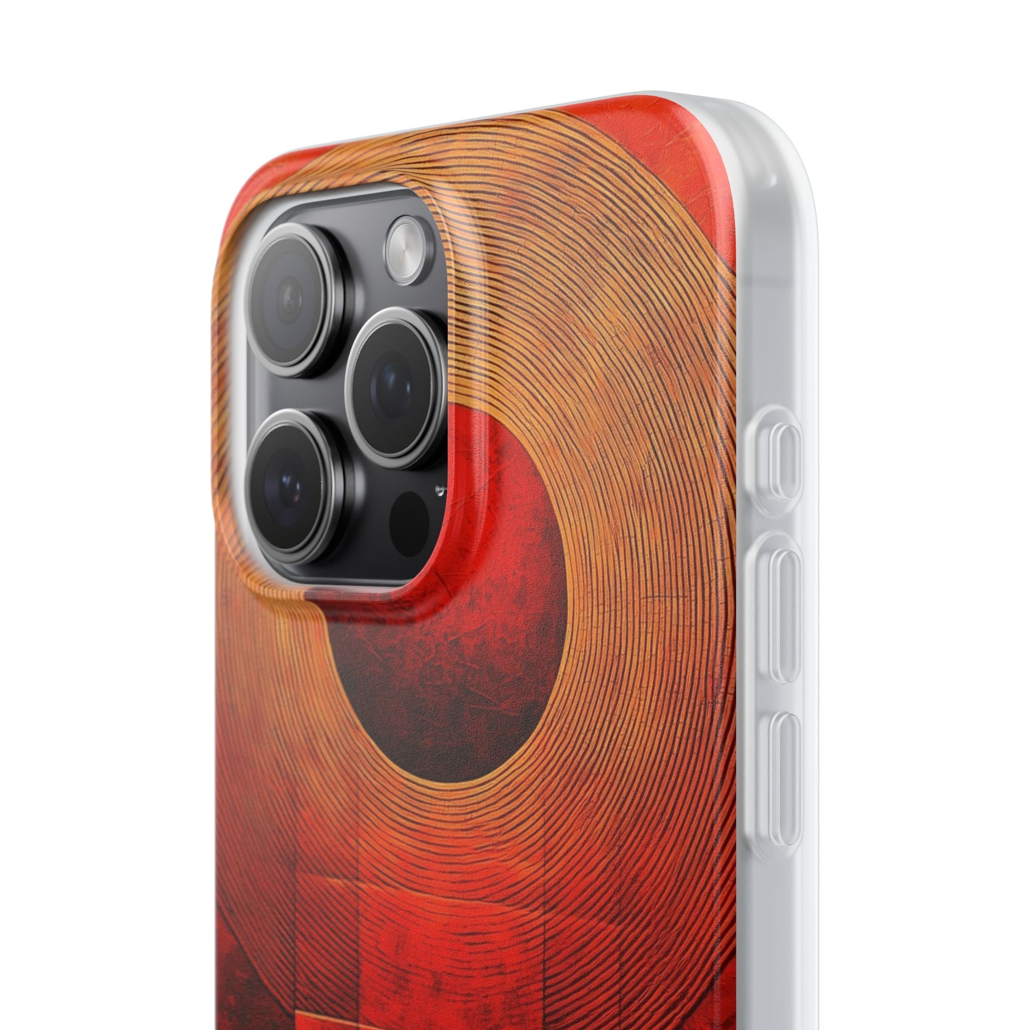 Crimson Orbit iPhone 15 Pro Max Case - Soft