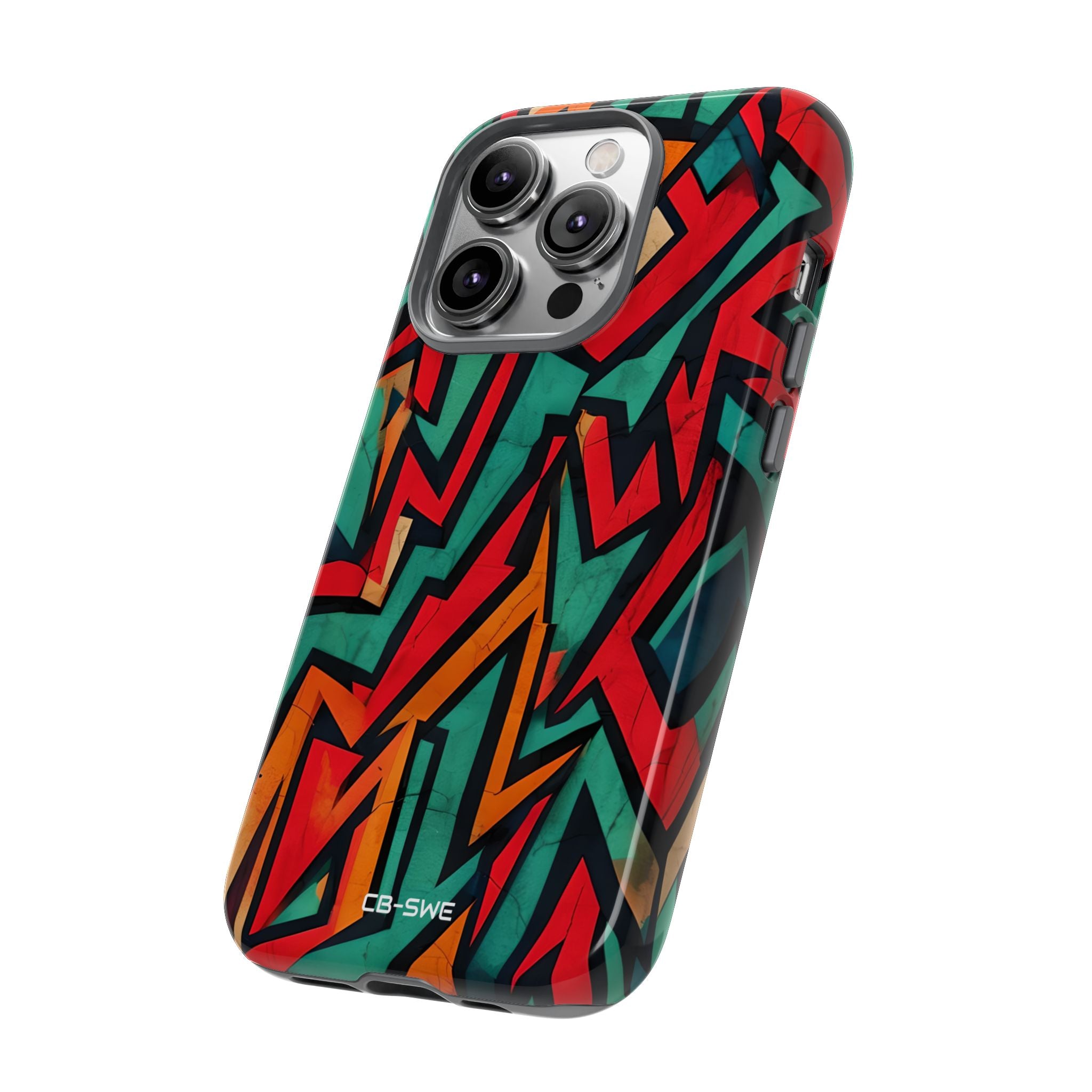 Vivid Geometry Dance - iPhone Case