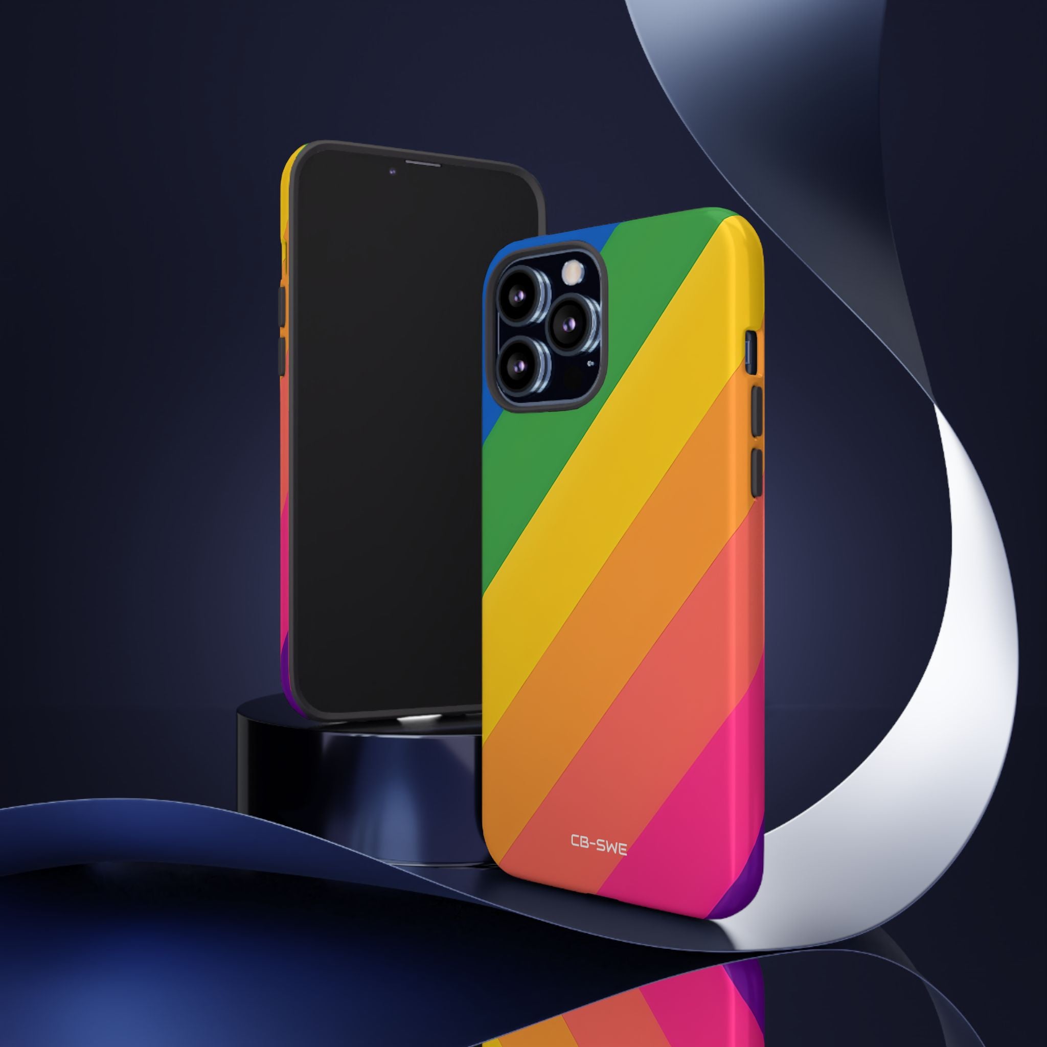 Vibrant Geometric Spectrum - iPhone Case