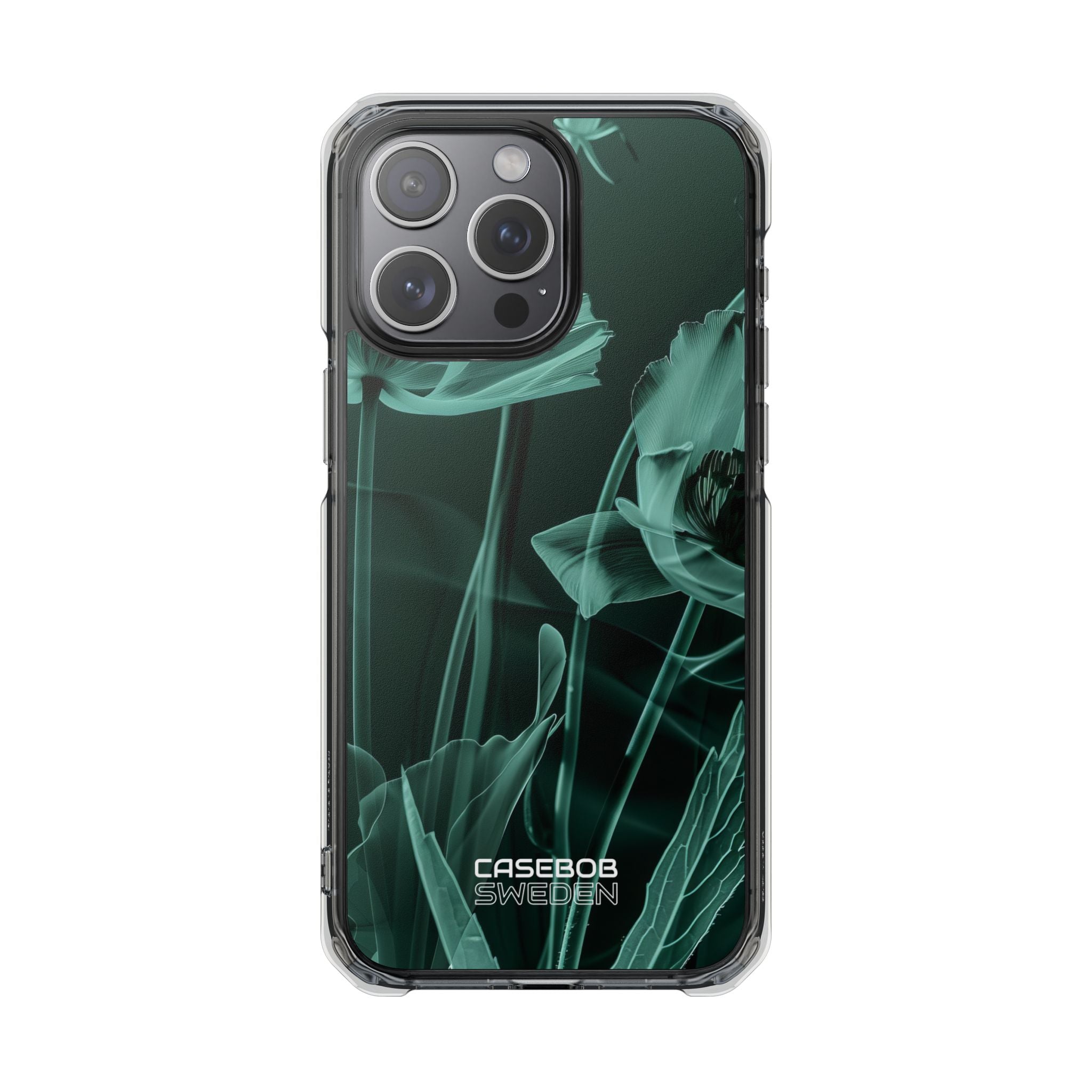 Teal Bloom Radiance iPhone 15 - Impact Clear+