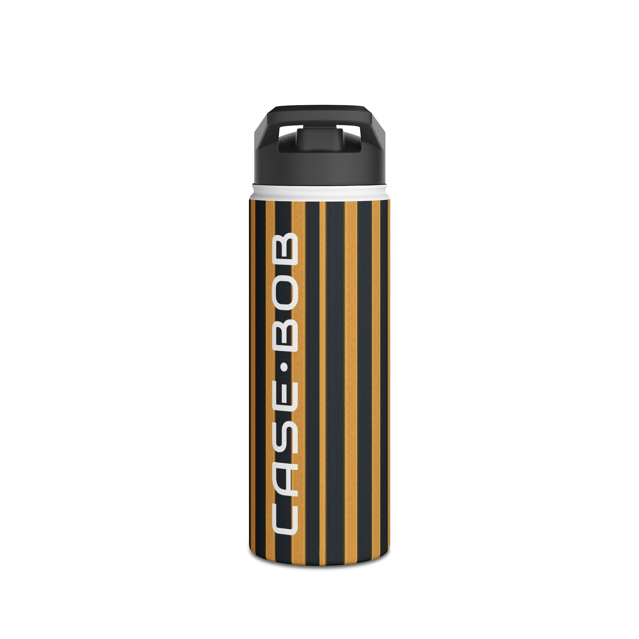 Golden Stripes - Stainless Steel Water Bottle