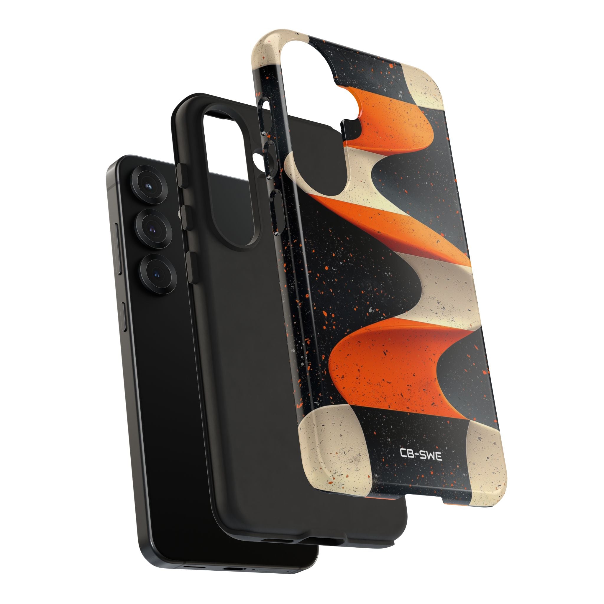 Orange Waves Flow - Samsung Case