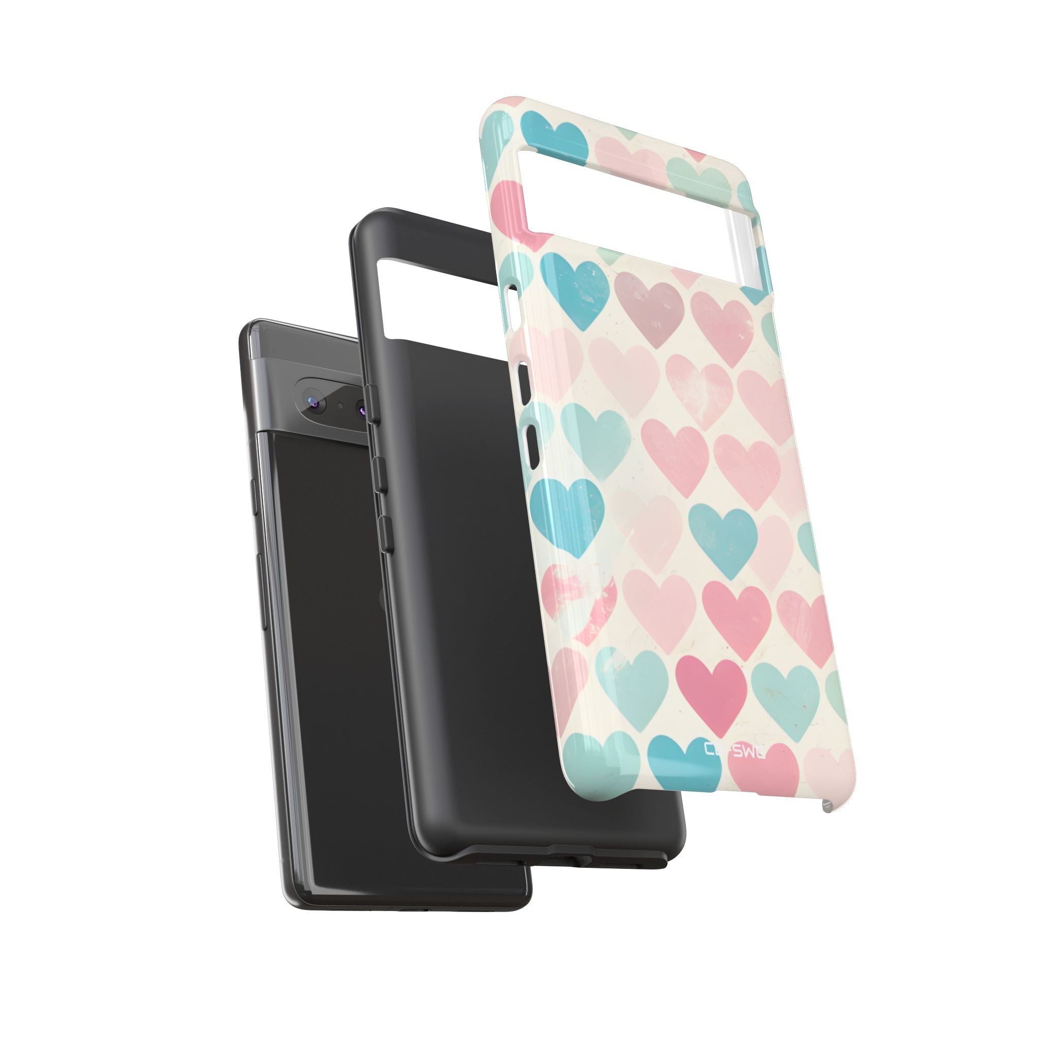 Retro Hearts Symmetry - Google Pixel Case