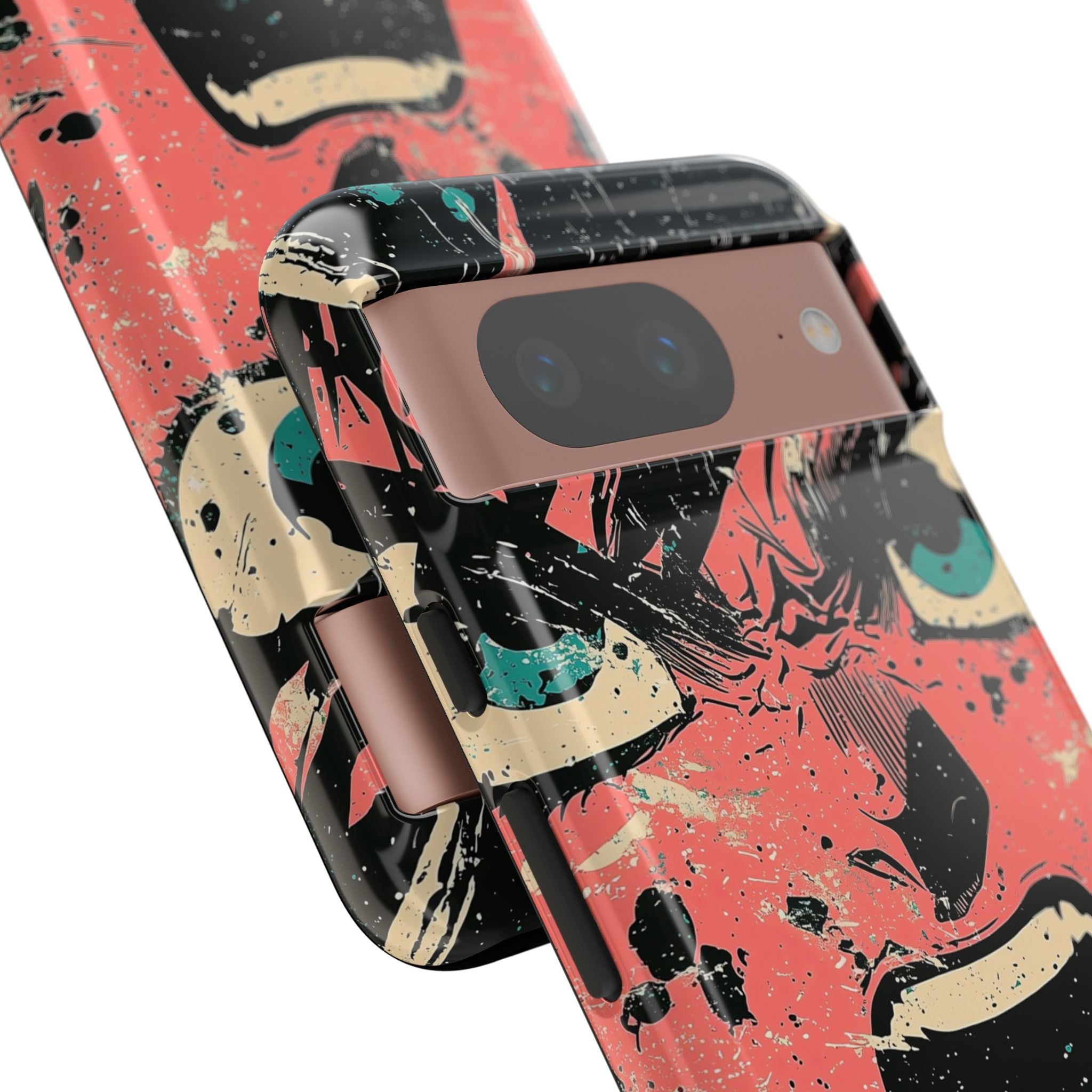 Screaming Face Pink Google Pixel 8 Case - Tough