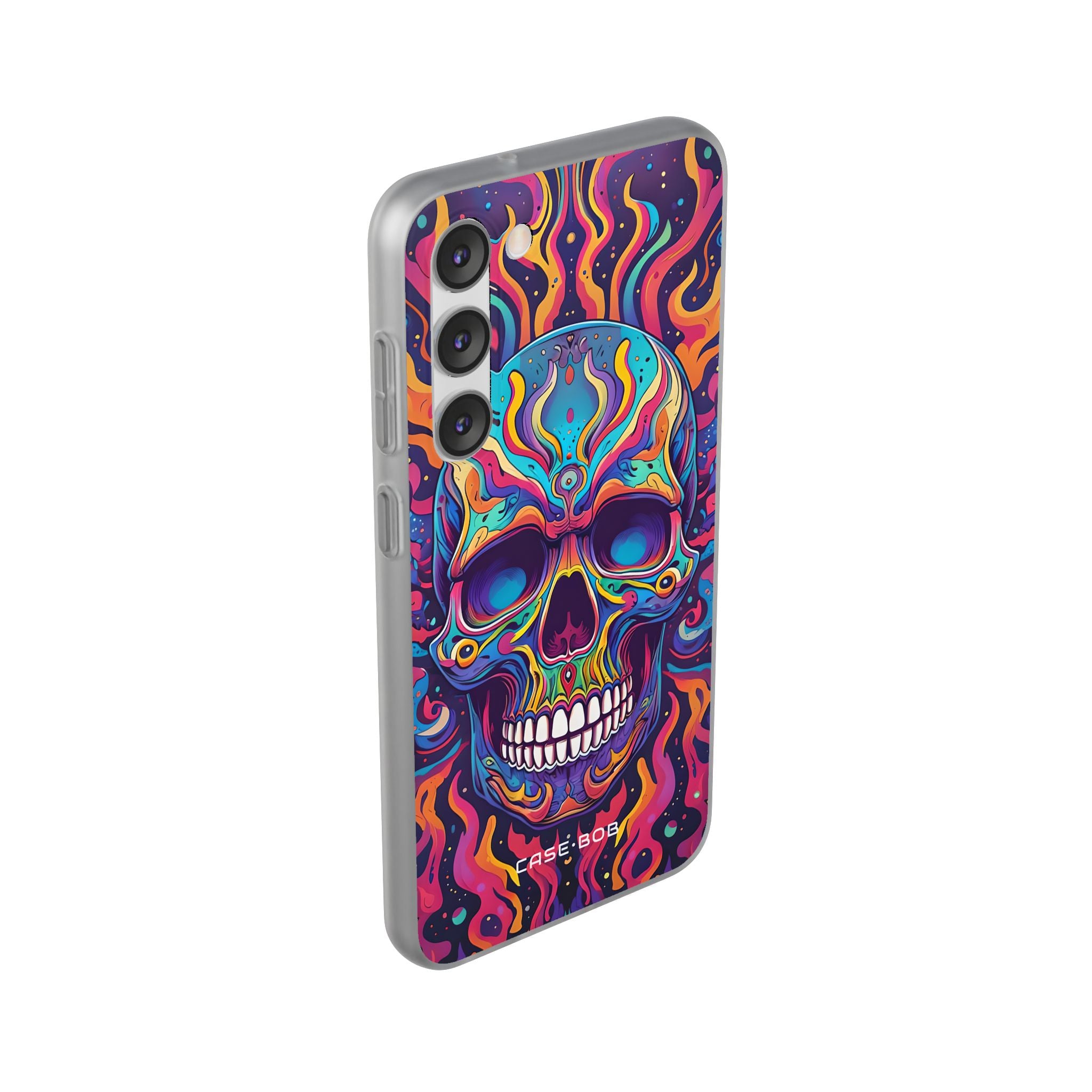 Flaming Skull Samsung S23 Plus Case - Soft