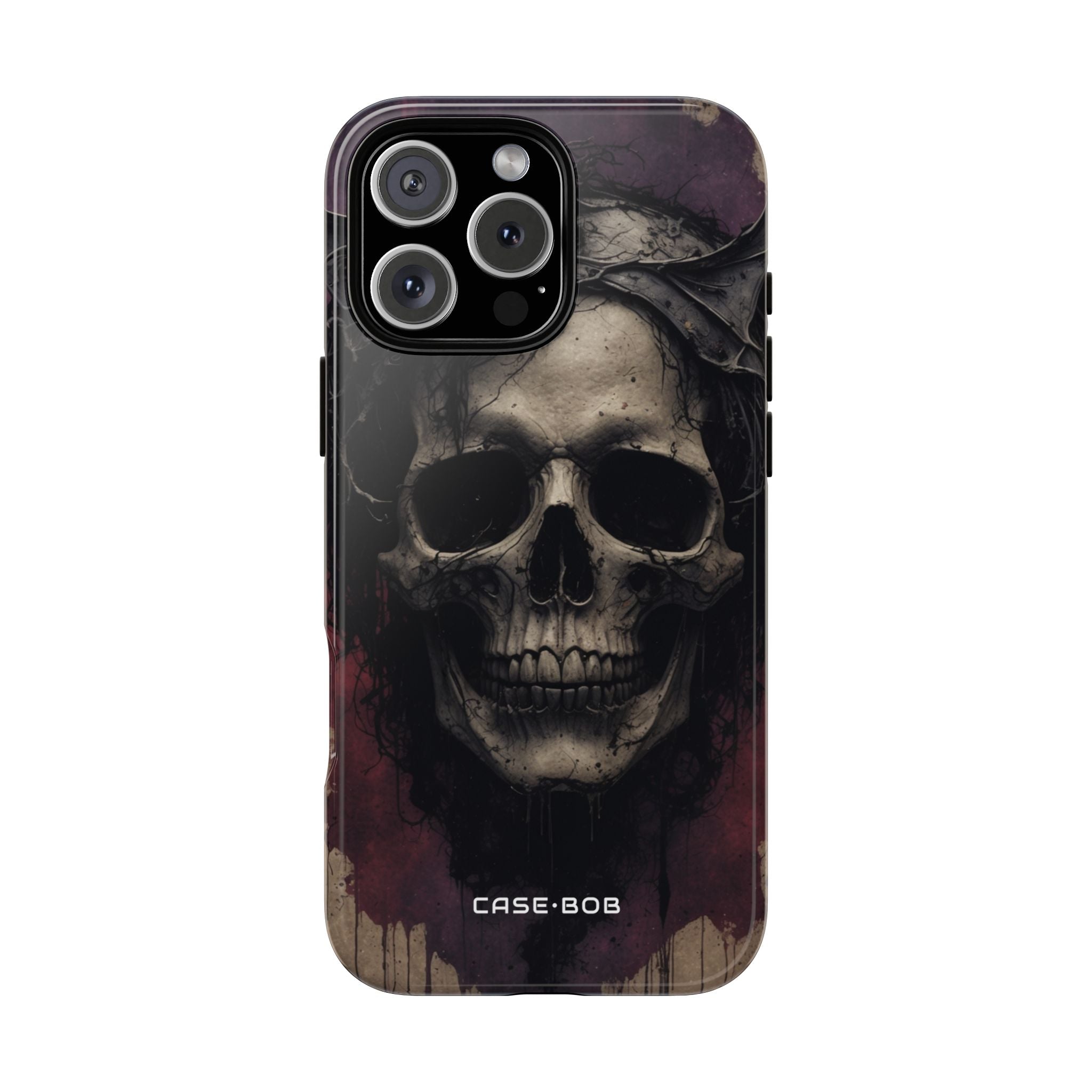 Gothic Skull Crown iPhone 16 Pro Max Case - Tough