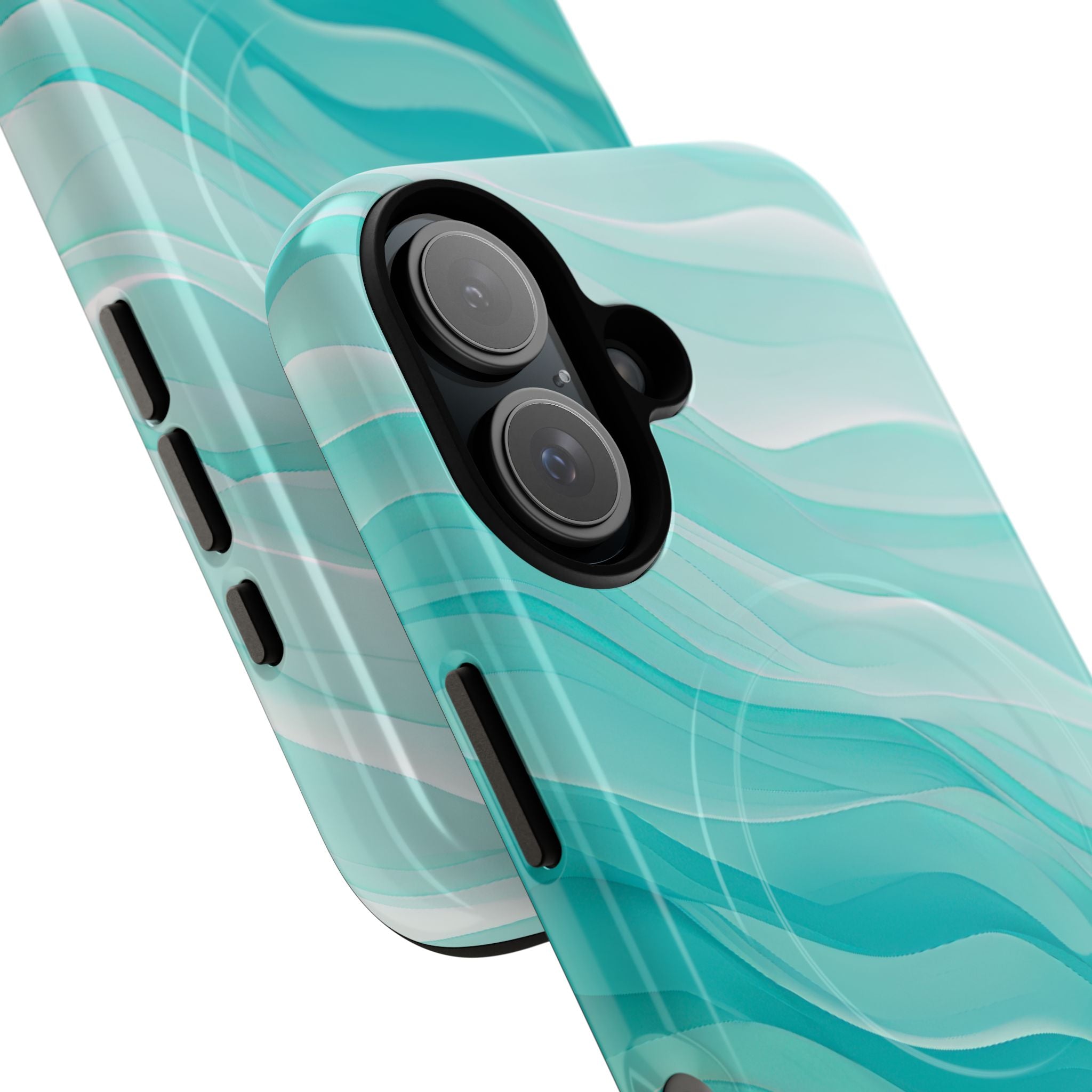 Soothing Aqua Waves iPhone 16 - Tough+