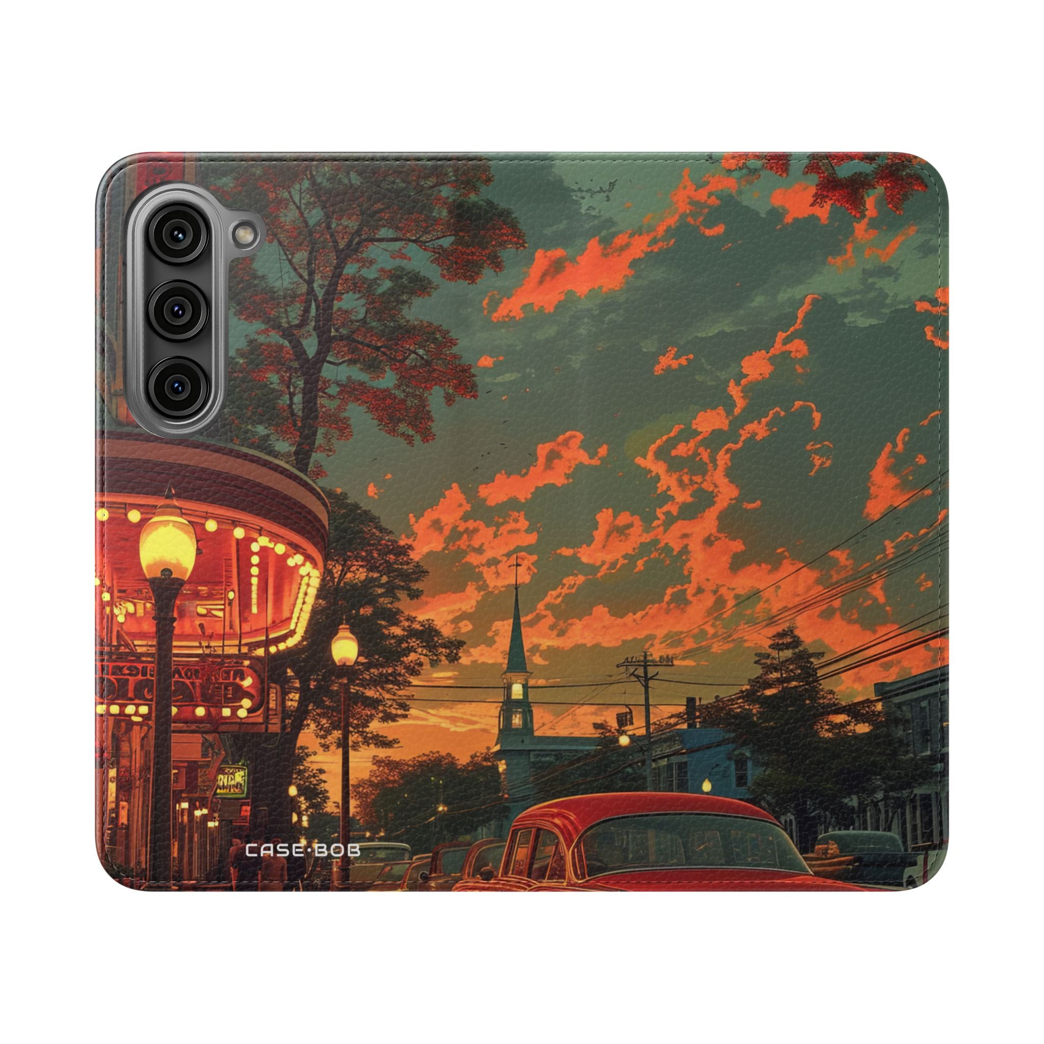 Crimson Classic Glow - Samsung S23 Case - Wallet
