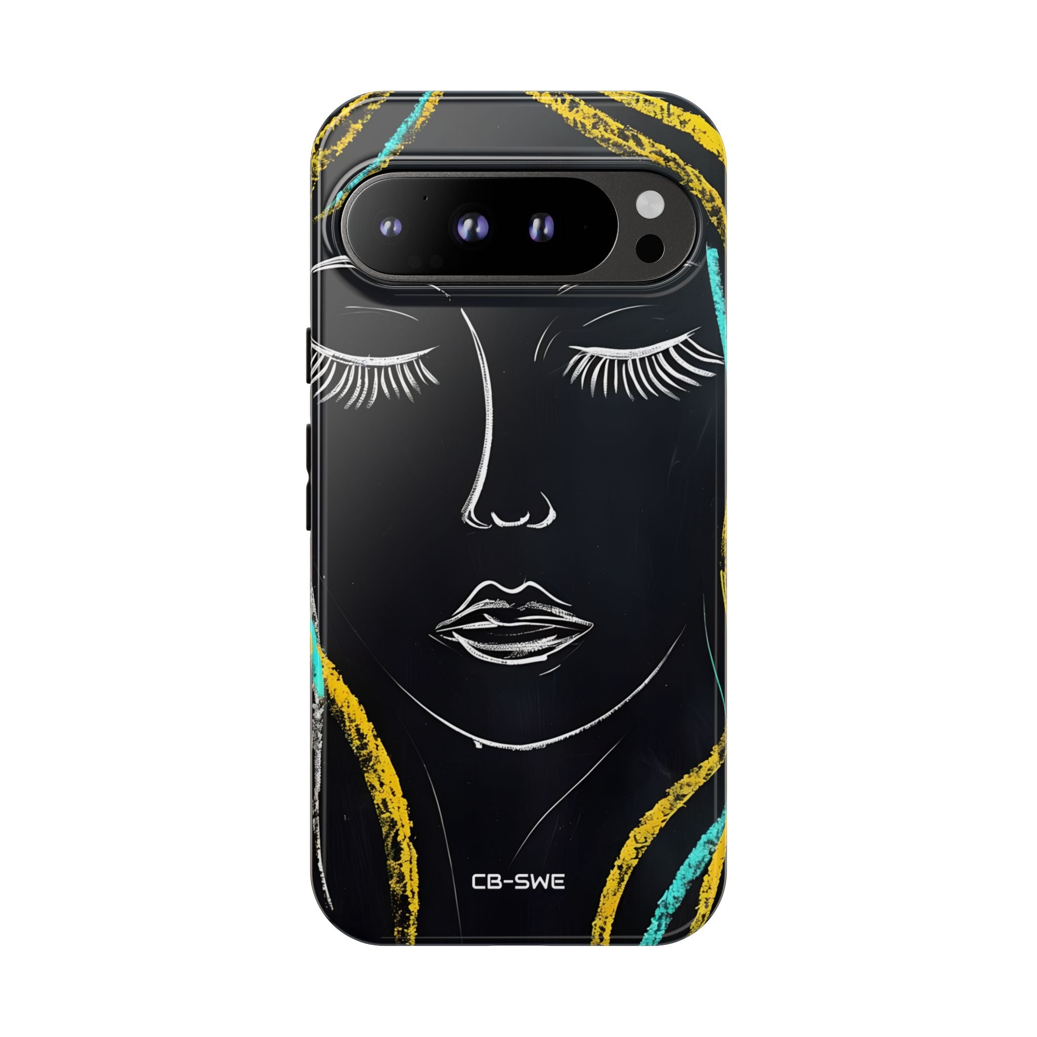 Vivid Minimalist Portrait - Google Pixel Case
