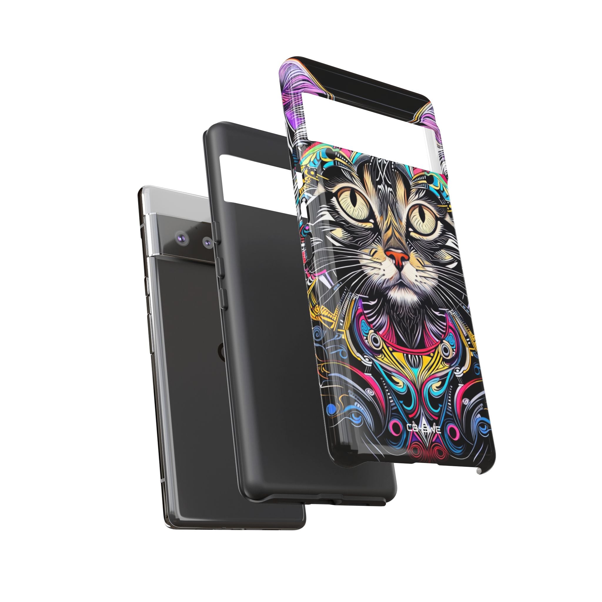 Psychedelic Cat Mirage - Google Pixel Case