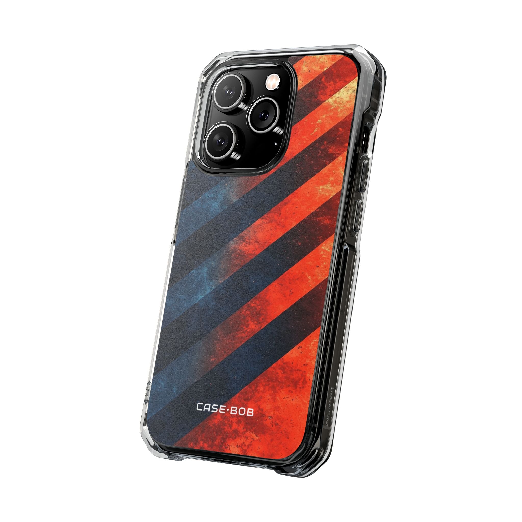 Diagonal Stripes Blaze iPhone 14 Pro Case - Impact