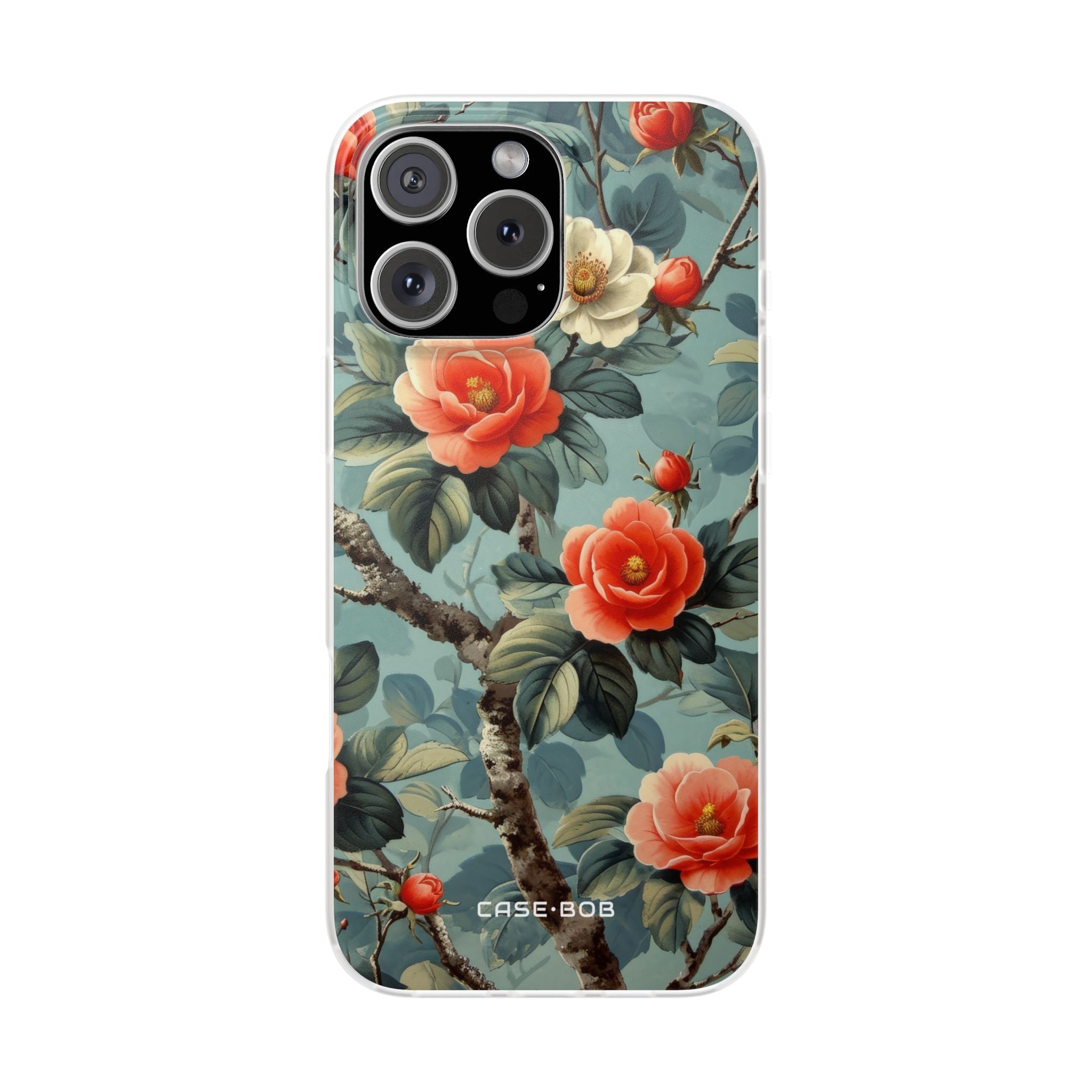 Coral Bloom iPhone 16 Pro Max Case - Soft