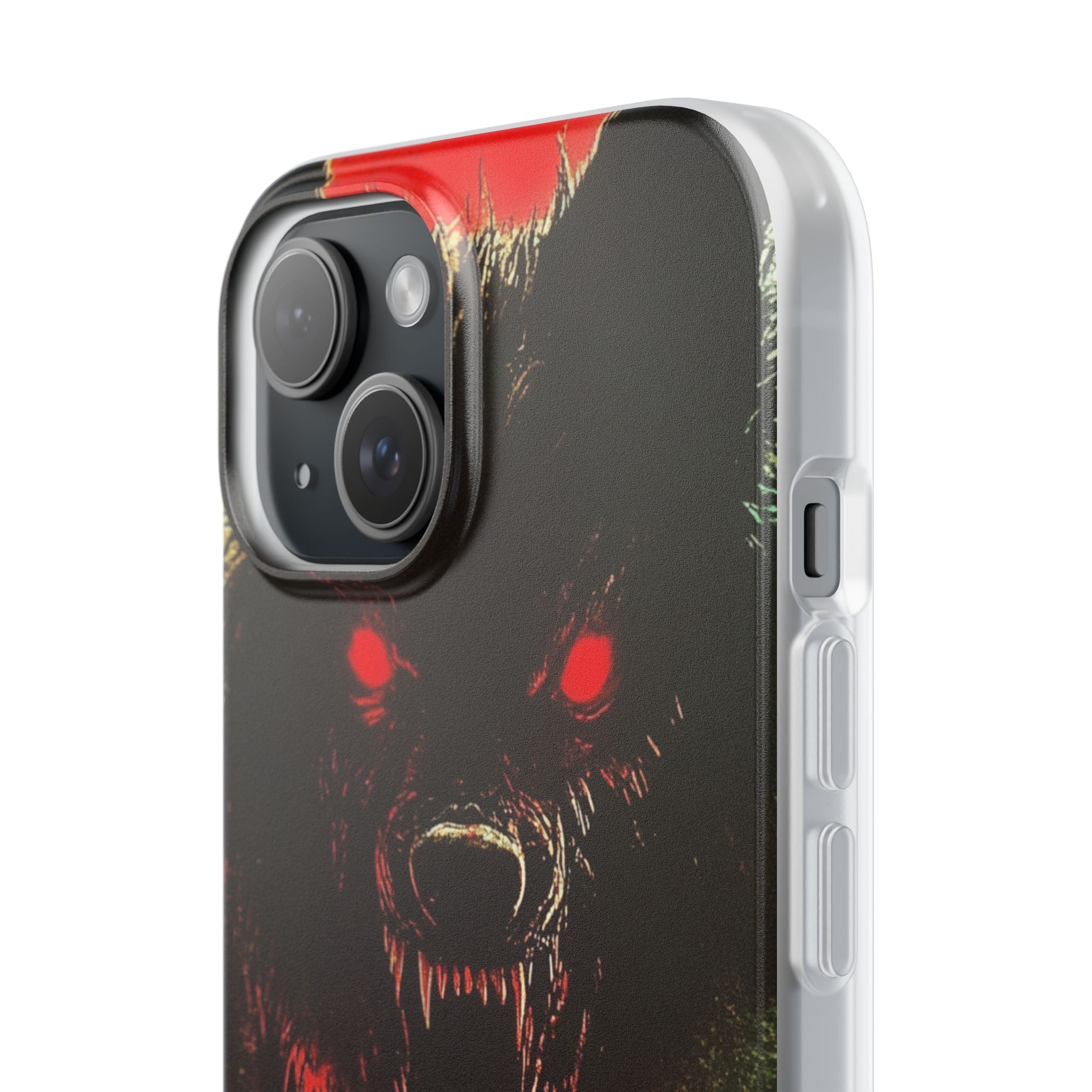 Crimson Wolf iPhone 15 Case - Soft