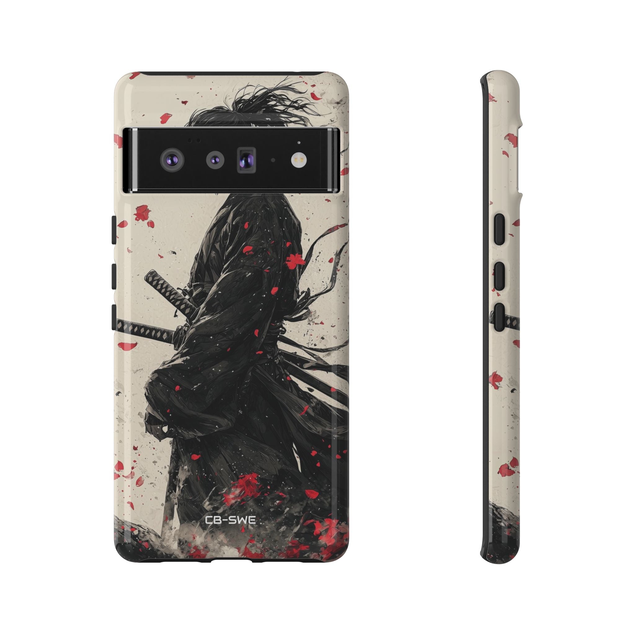 Falling Samurai Petals - Google Pixel Case
