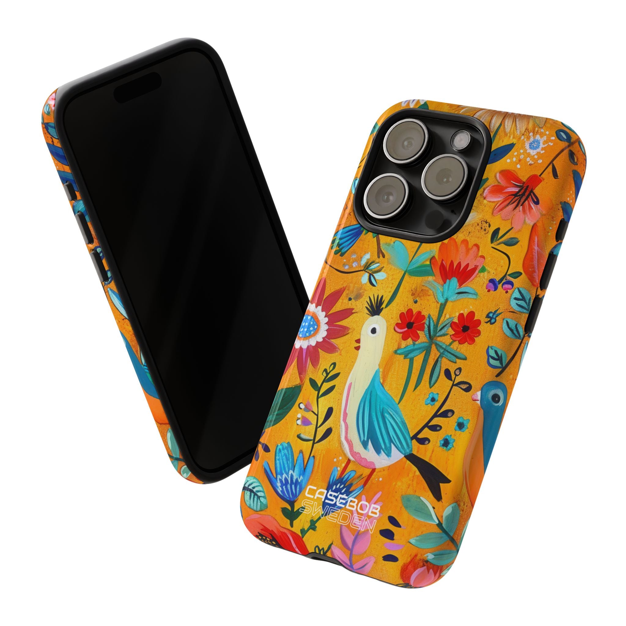 Giardino di Uccelli Fantasiosi iPhone 15 - Tough