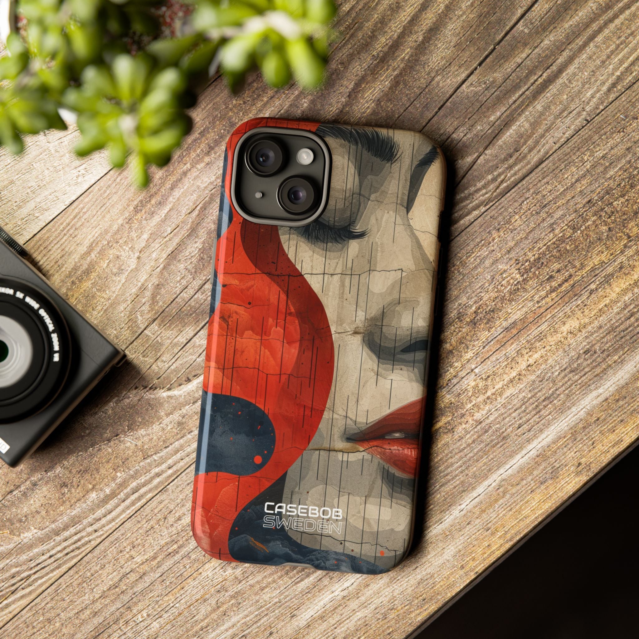 Crimson Flow Profile iPhone 15 - Resistente