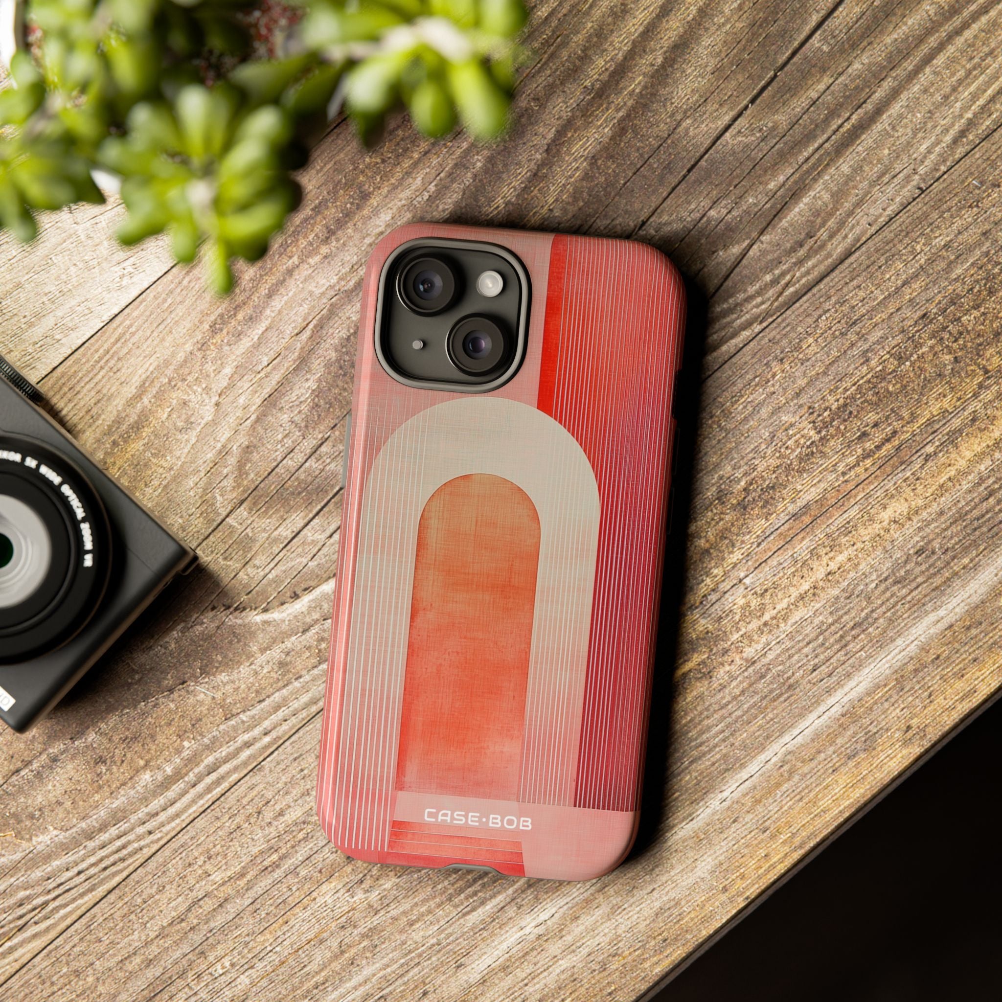 Crimson Arches iPhone 15 Case - Tough