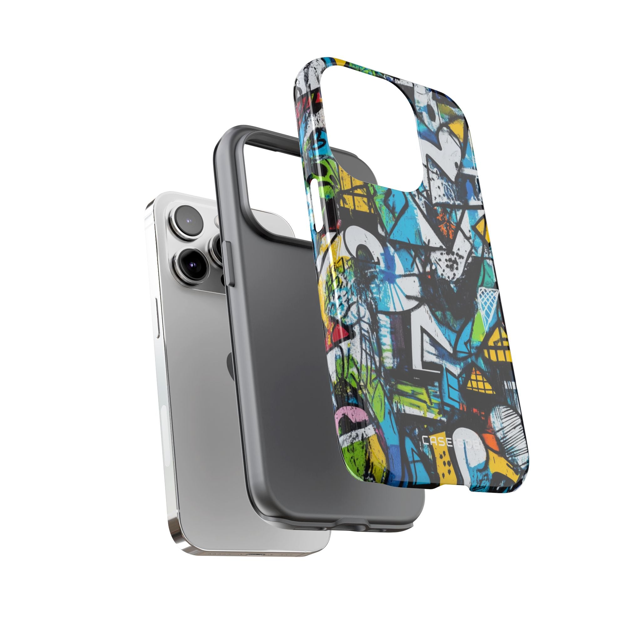 White Ripple Drift iPhone 14 Pro Case - Tough