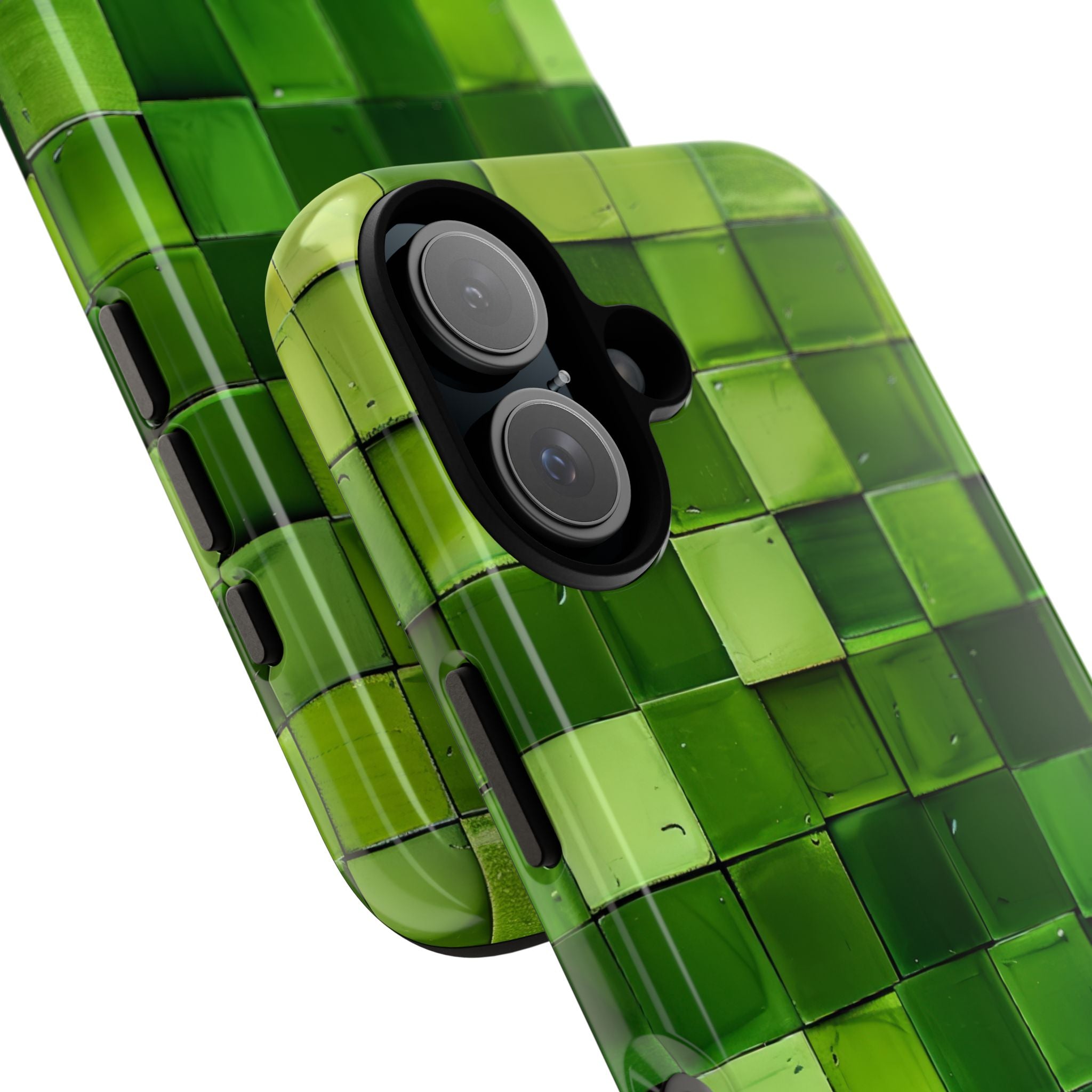 Green Tile Harmony iPhone 16 - Tough
