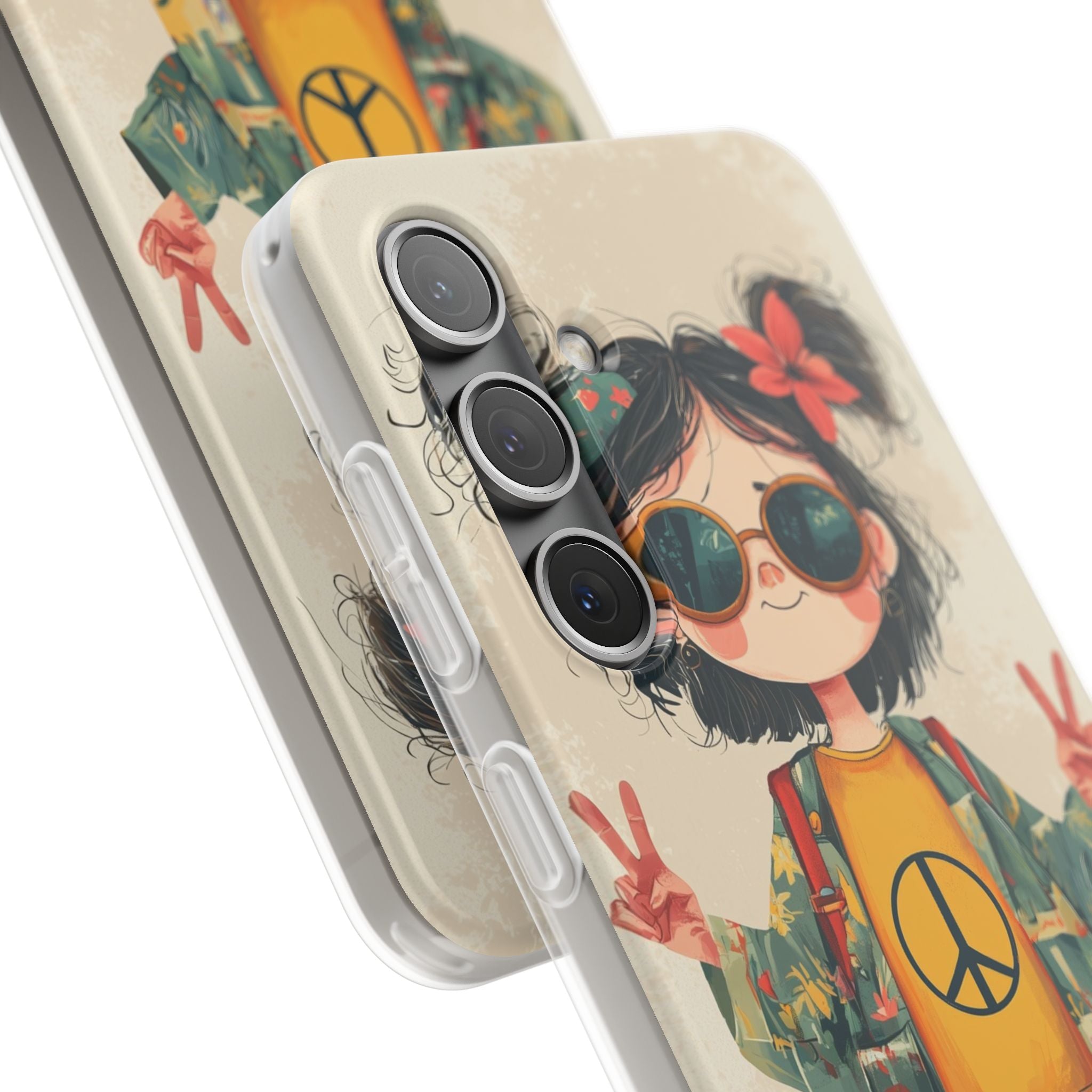 Peace Pigtails Samsung S24 Case - Soft