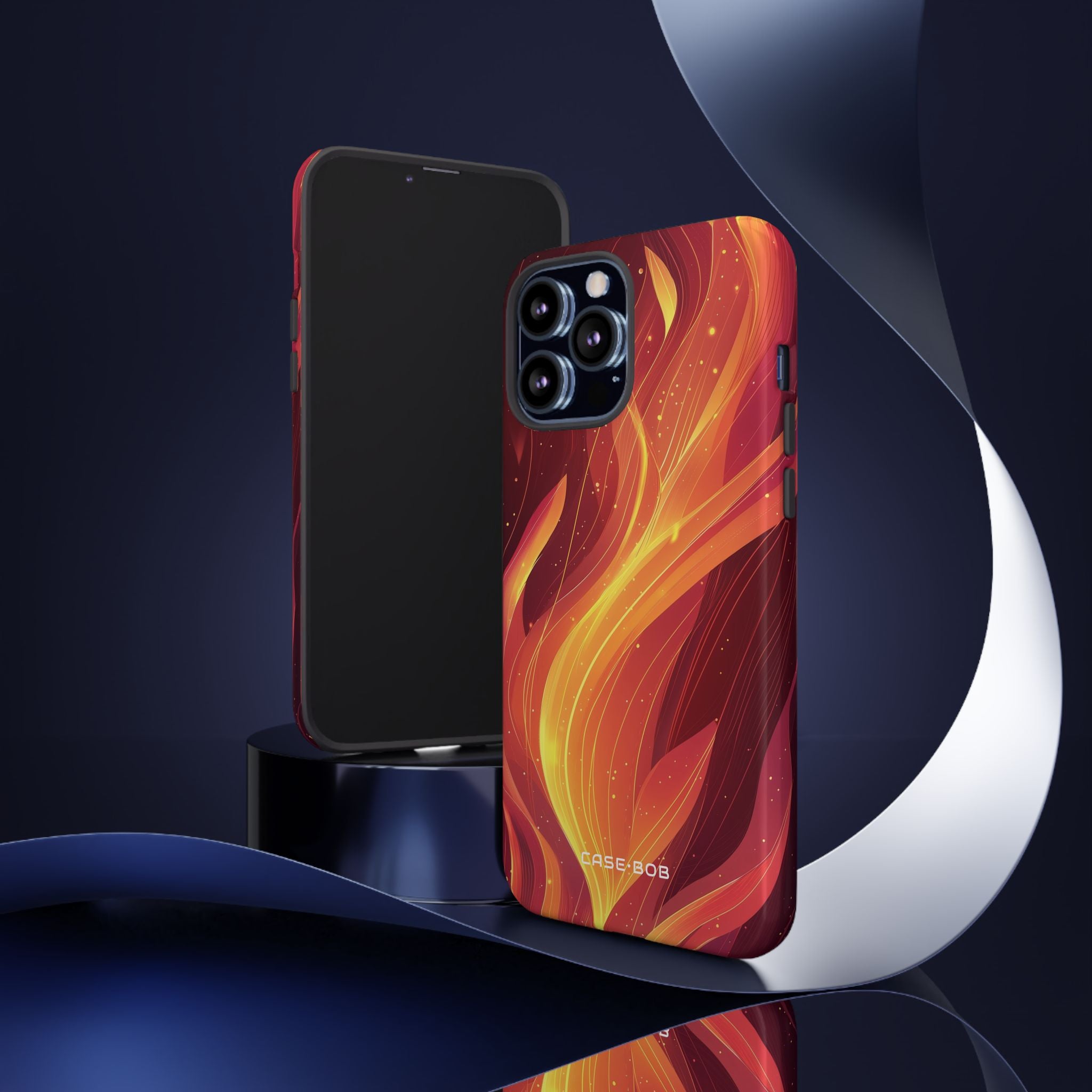 Flaming Flow iPhone 13 Pro Max Case - Tough