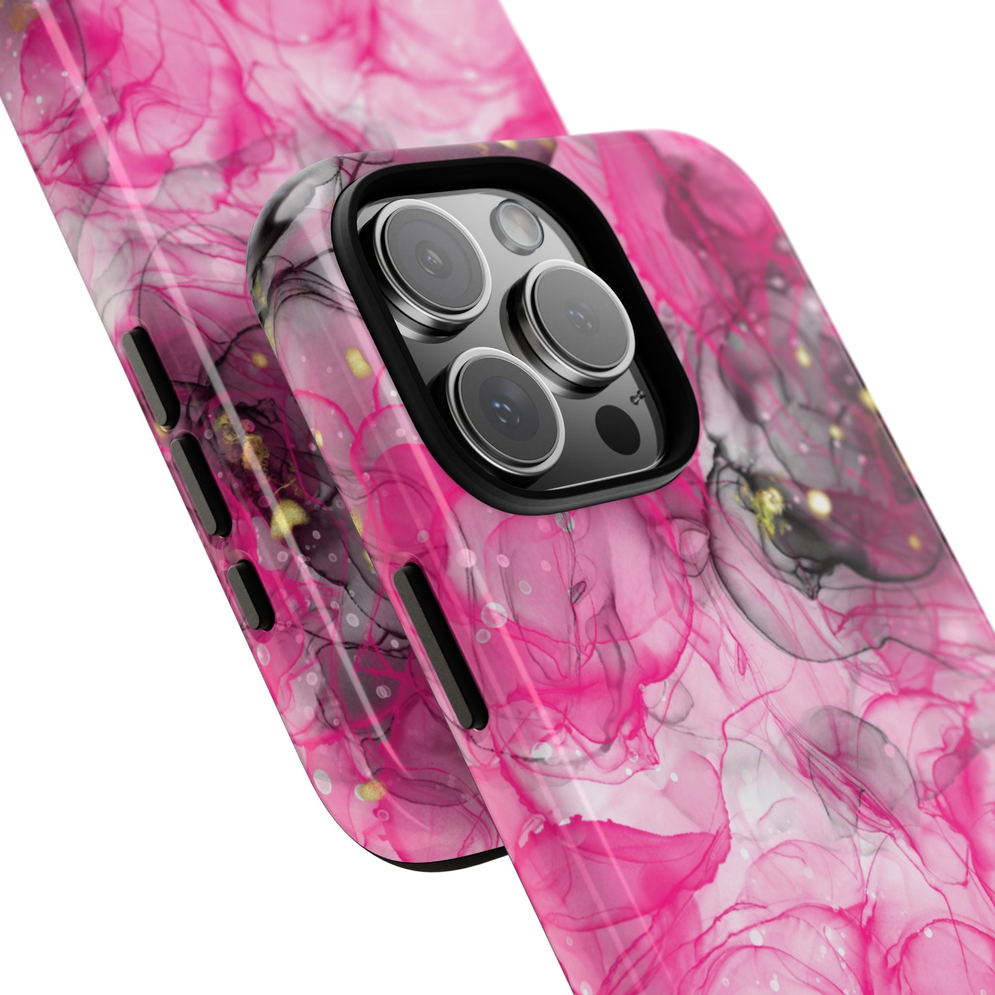Vibrant Pink Swirls - iPhone Case