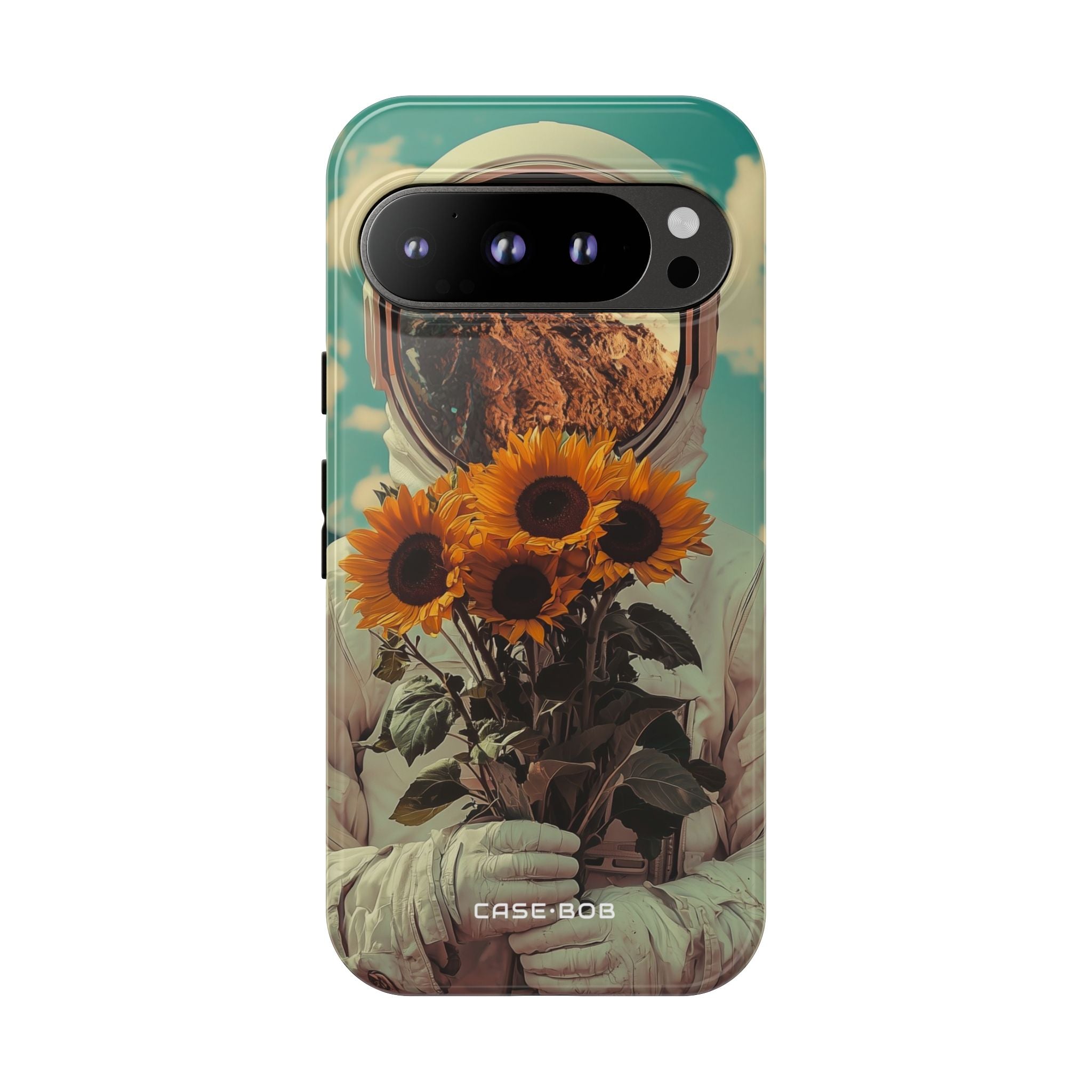 Sunflower Astronaut Google Pixel 9 Pro Case - Tough