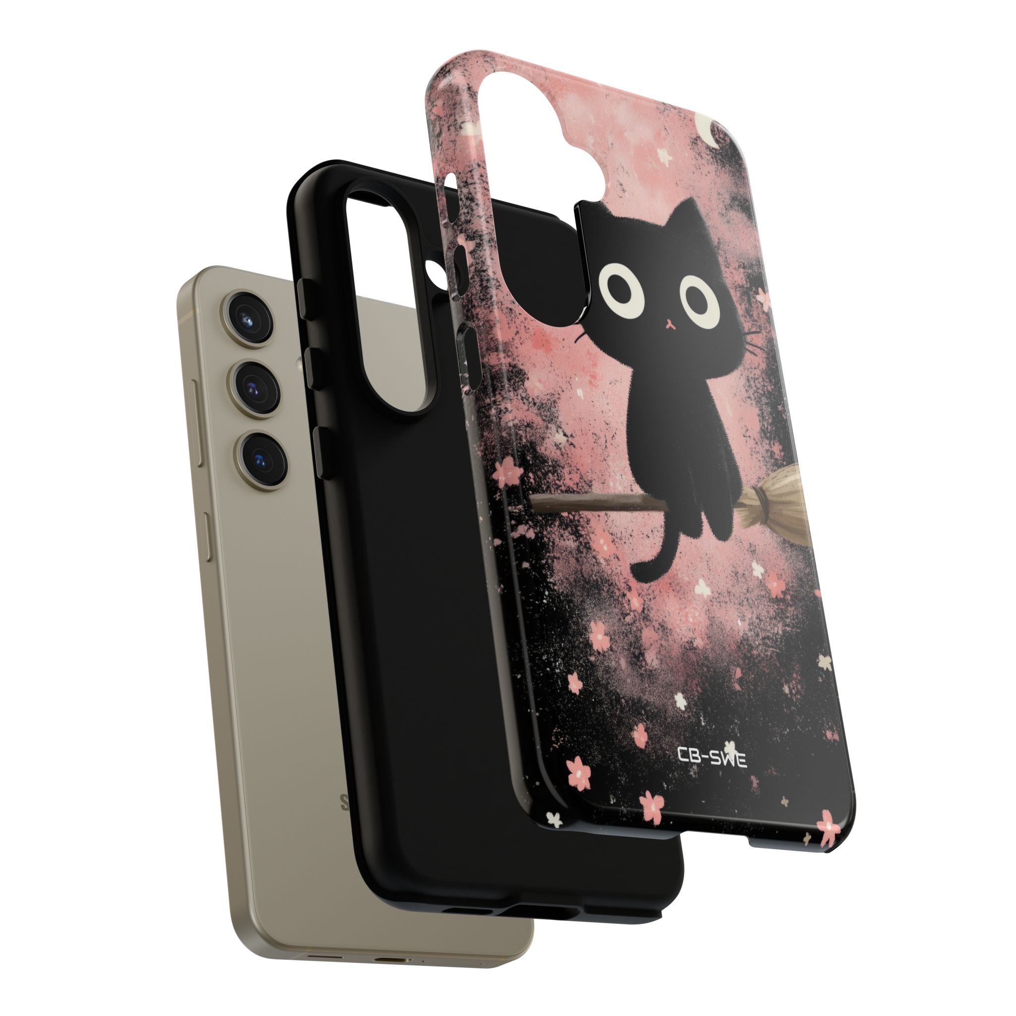 Whimsical Cat Soars - Samsung Case