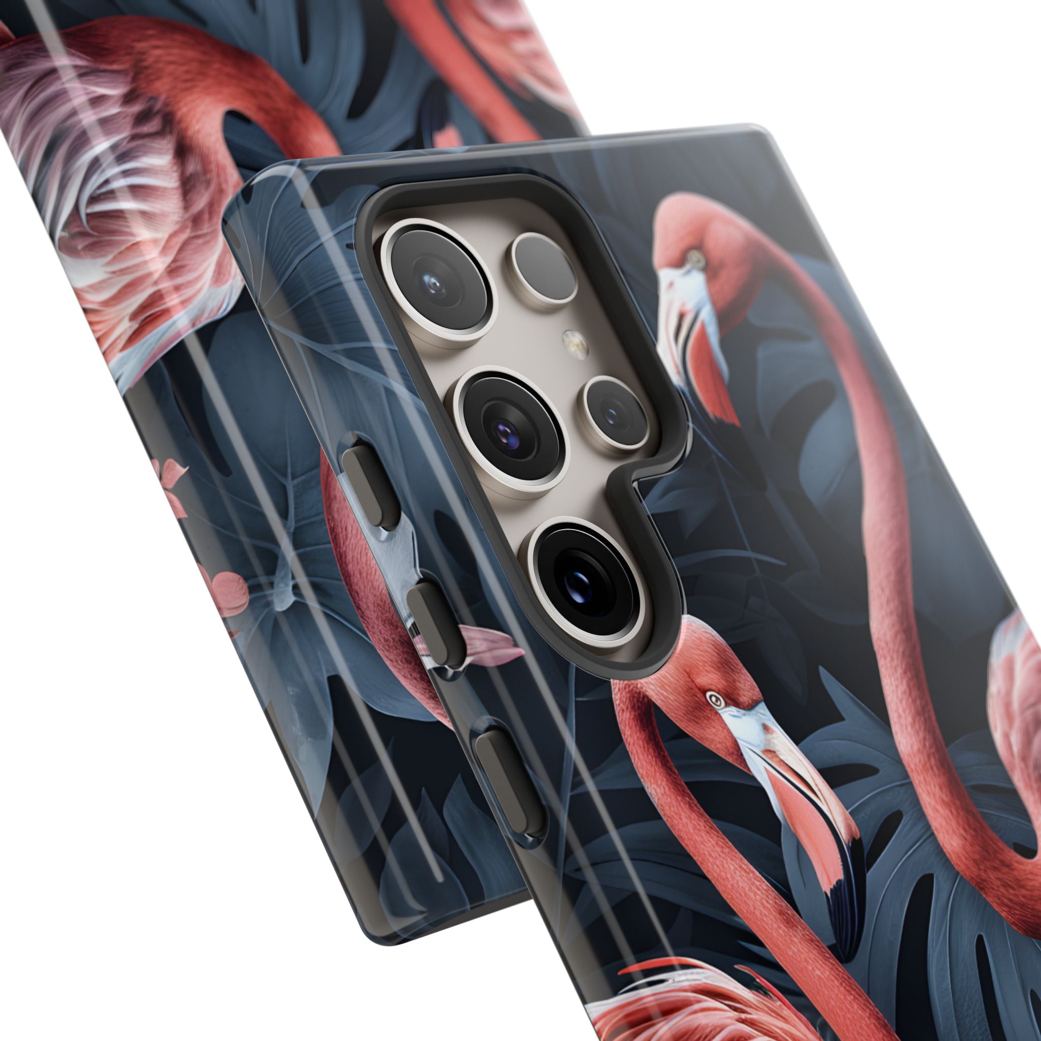 Flamingos Embrace Nature - Samsung Case