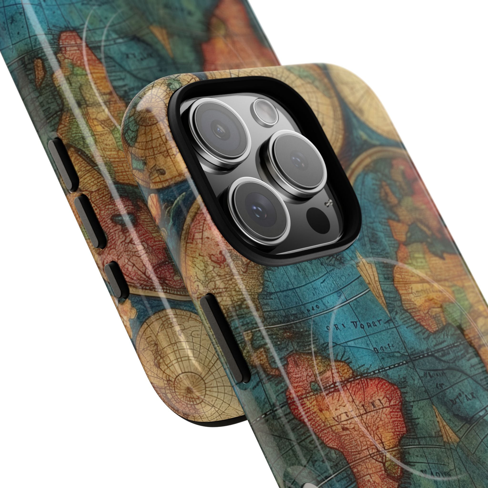 Vintage World Map iPhone 16 - Tough+