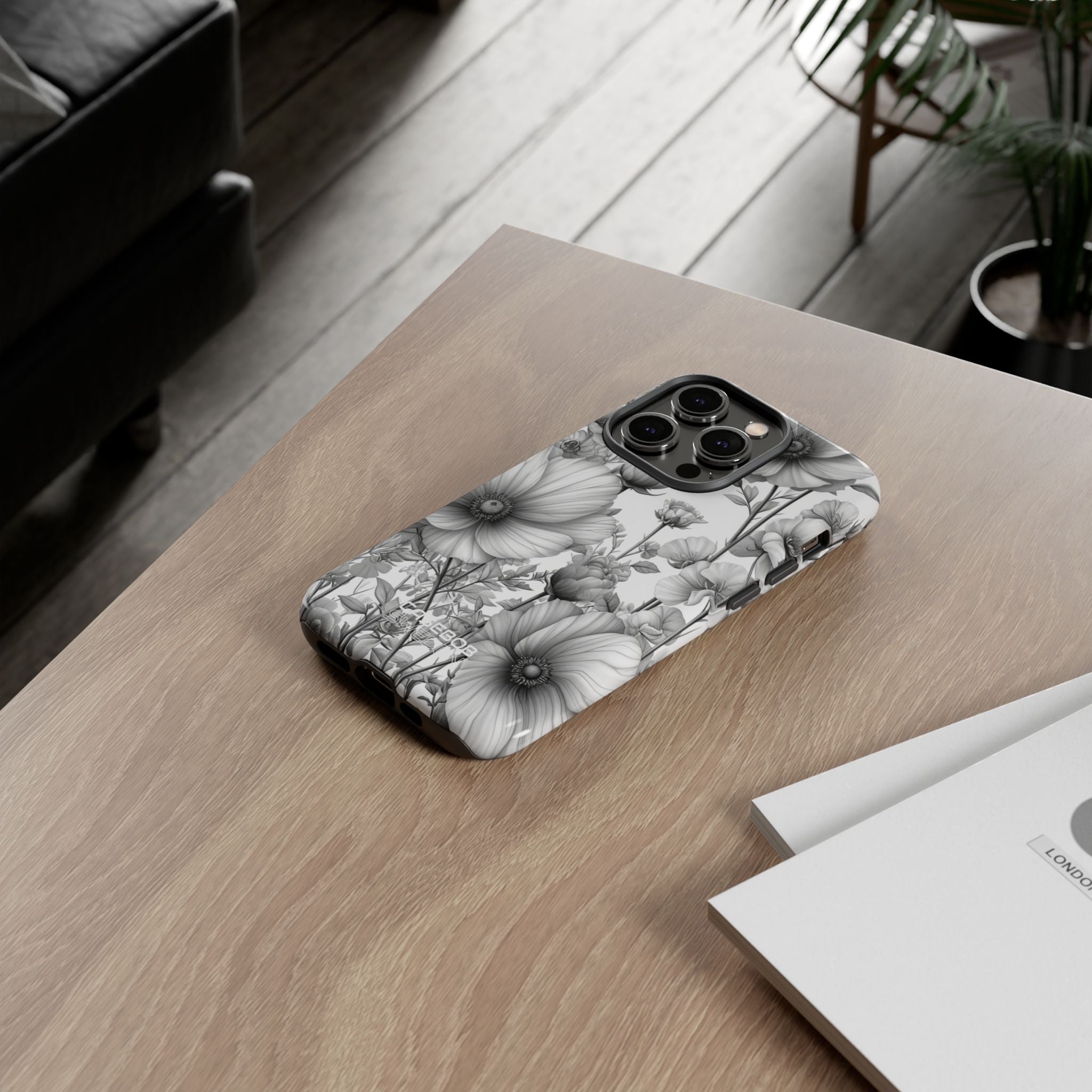 Vintage Floral Etching iPhone 14 - Tough