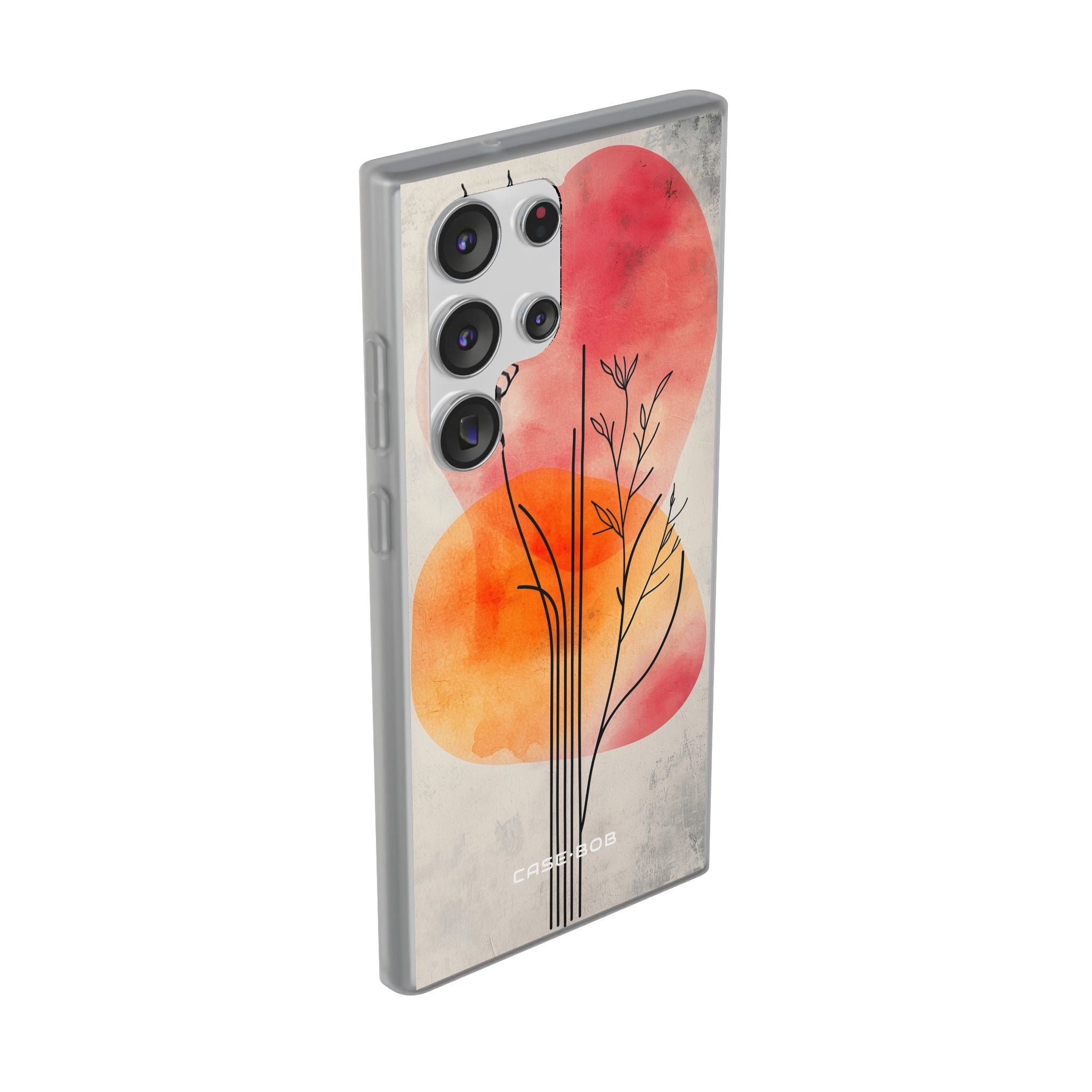 Curved Stem Sunset Samsung S23 Ultra Case - Soft