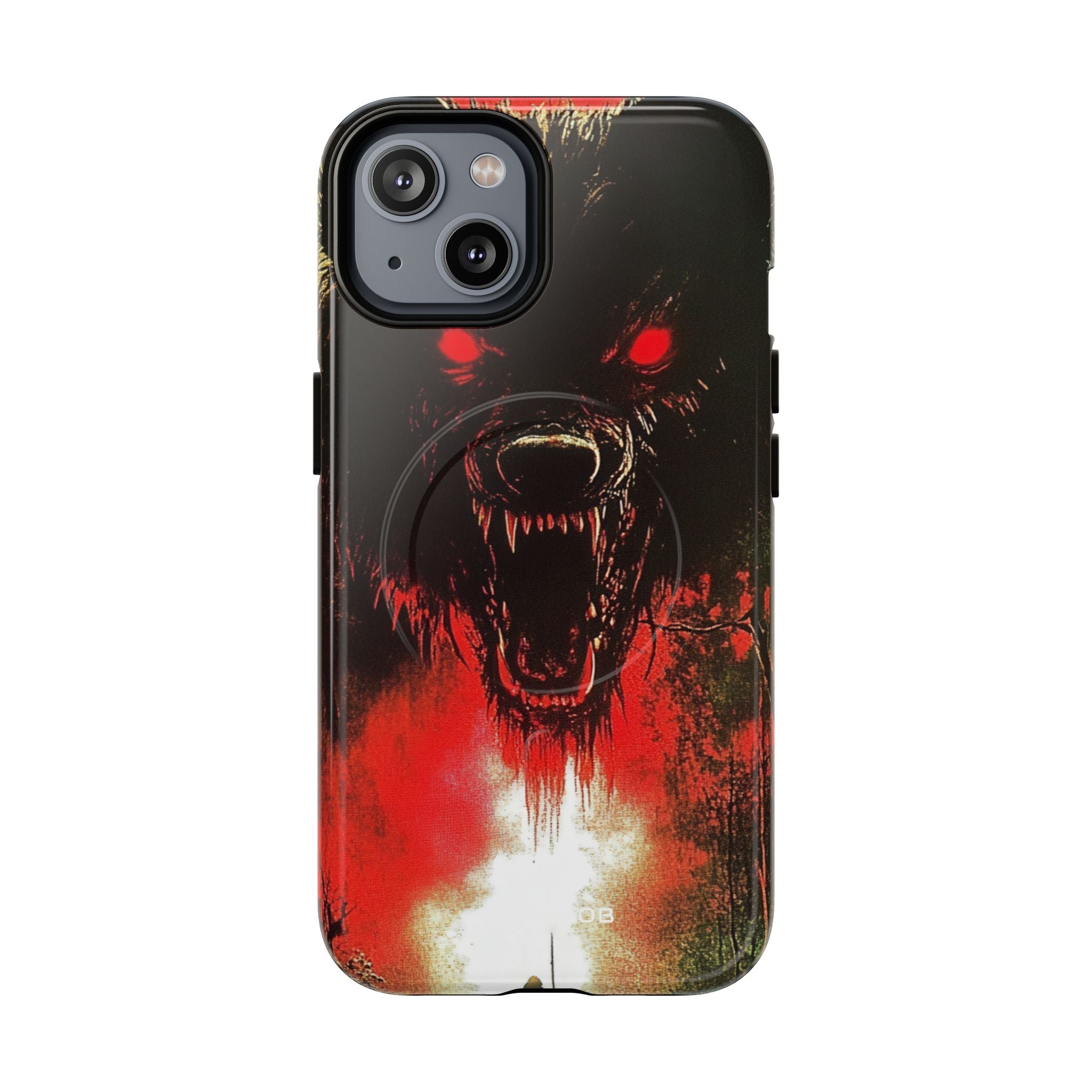 Crimson Wolf iPhone 14 Case - Tough+