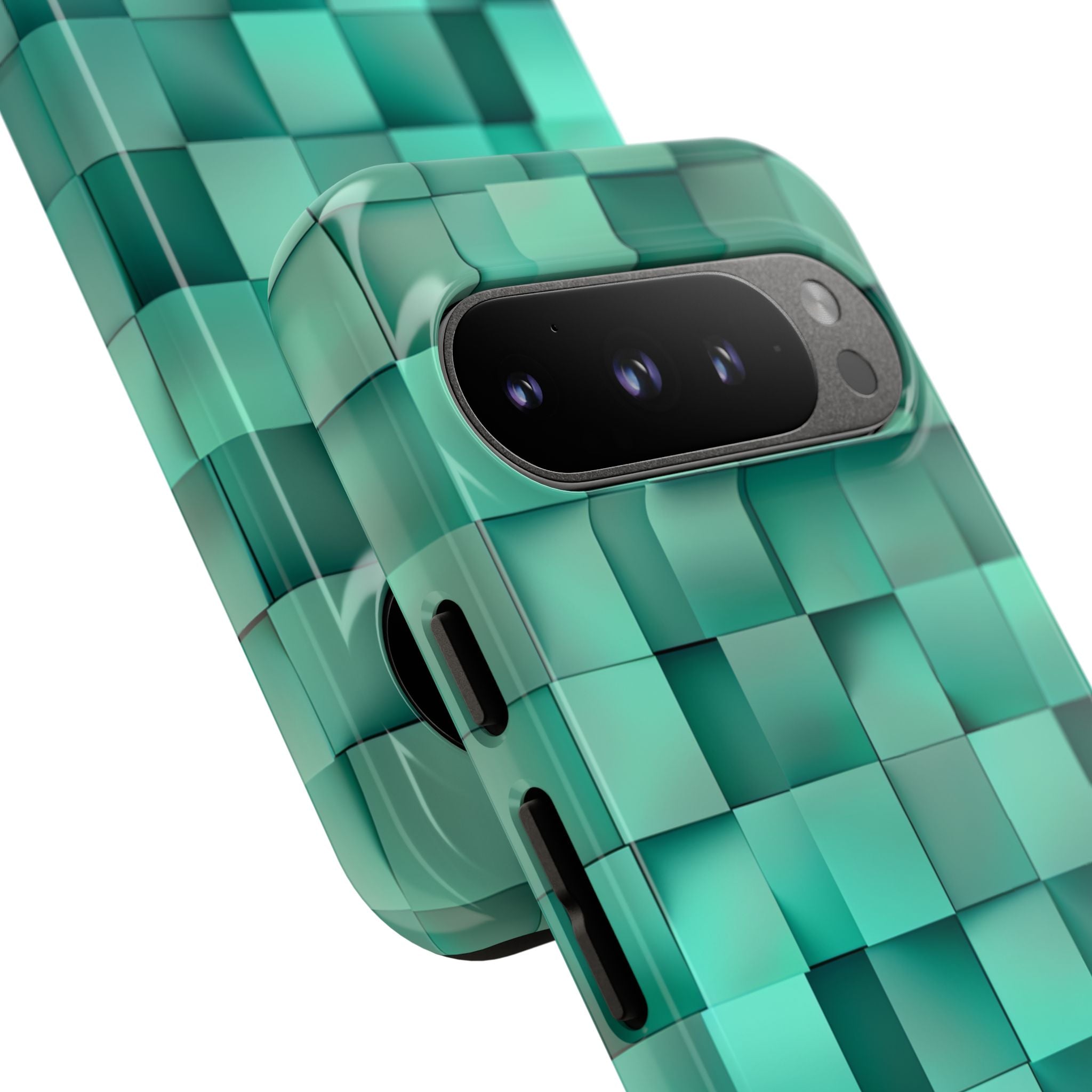 Folded Blue Squares Google Pixel 9 - Tough