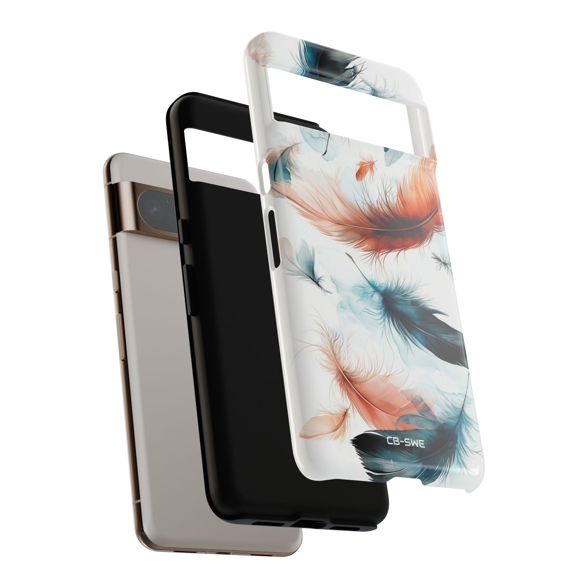 Feathers Drift Softly - Google Pixel Case