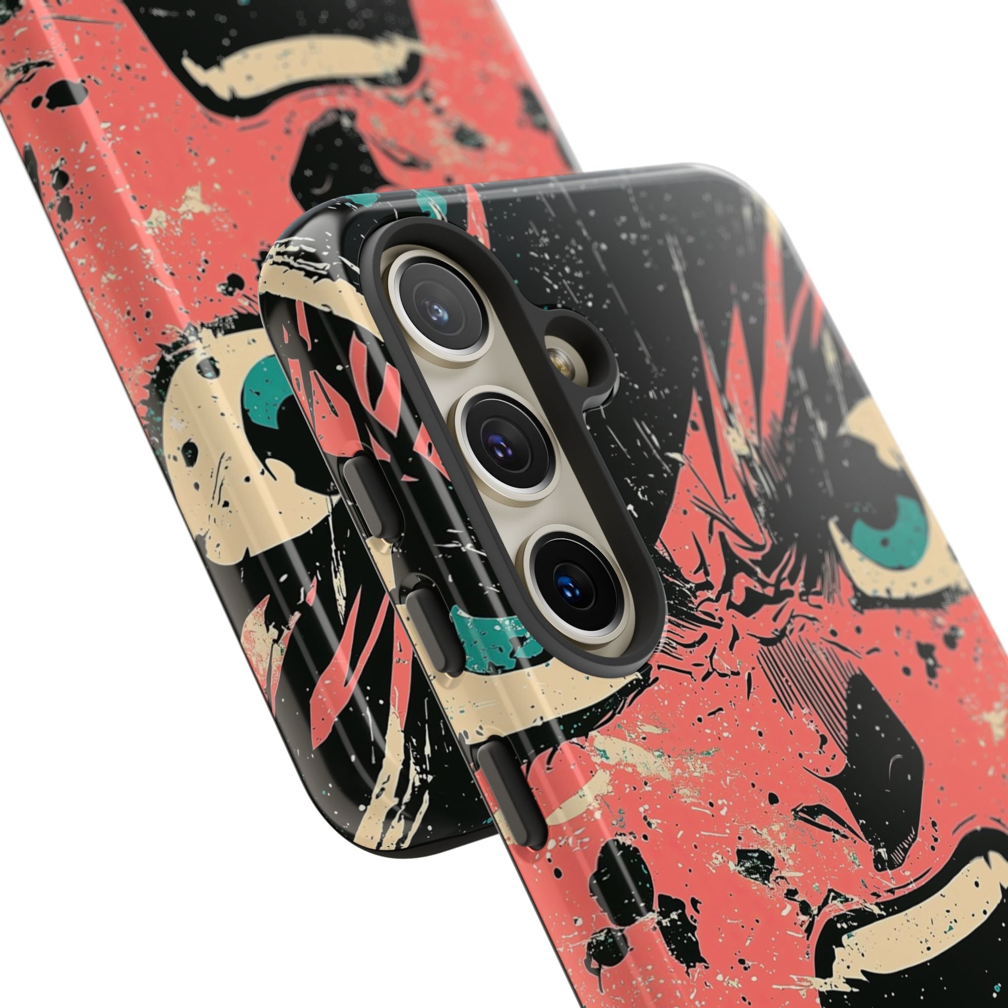 Screaming Face Pink Samsung S24 Case - Tough