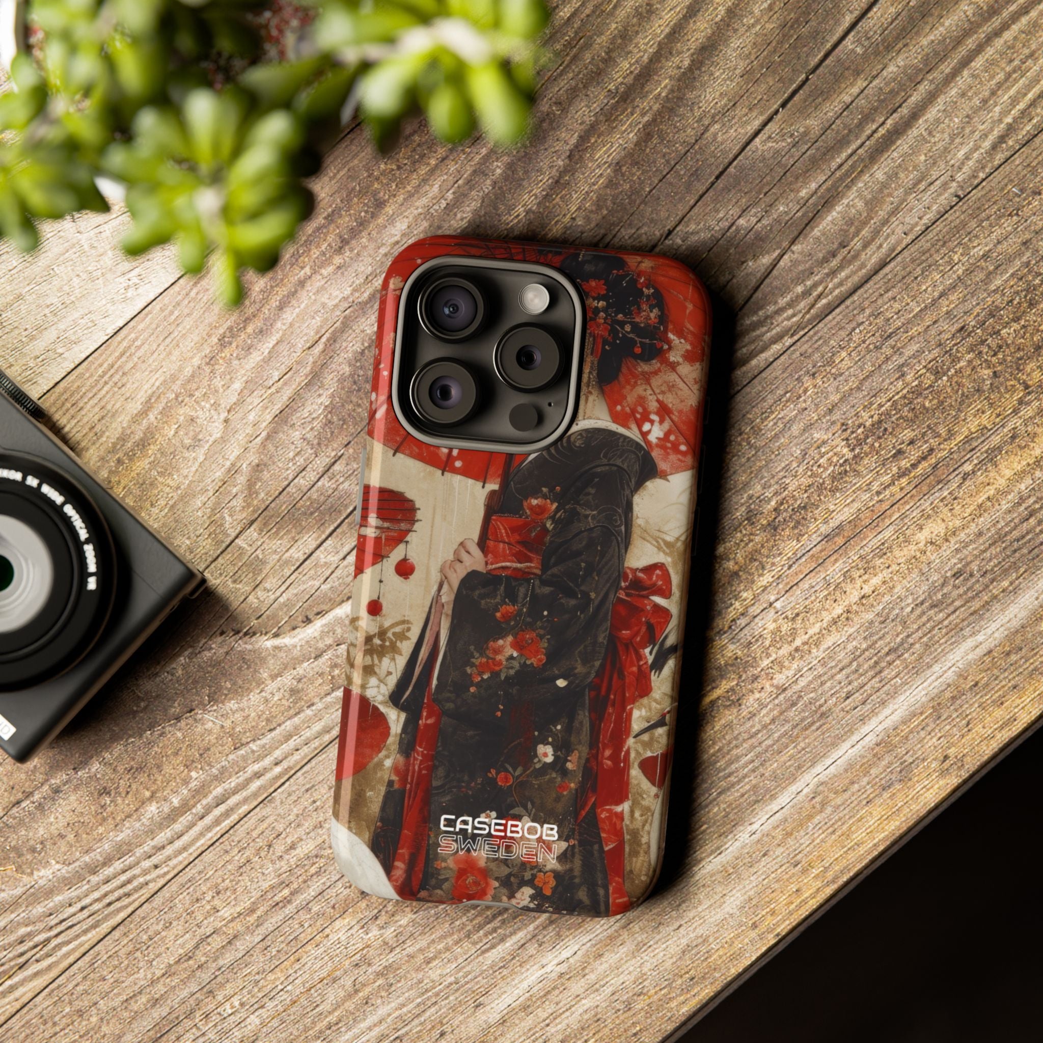 Scarlet Crane Dreams iPhone 15 - Tough